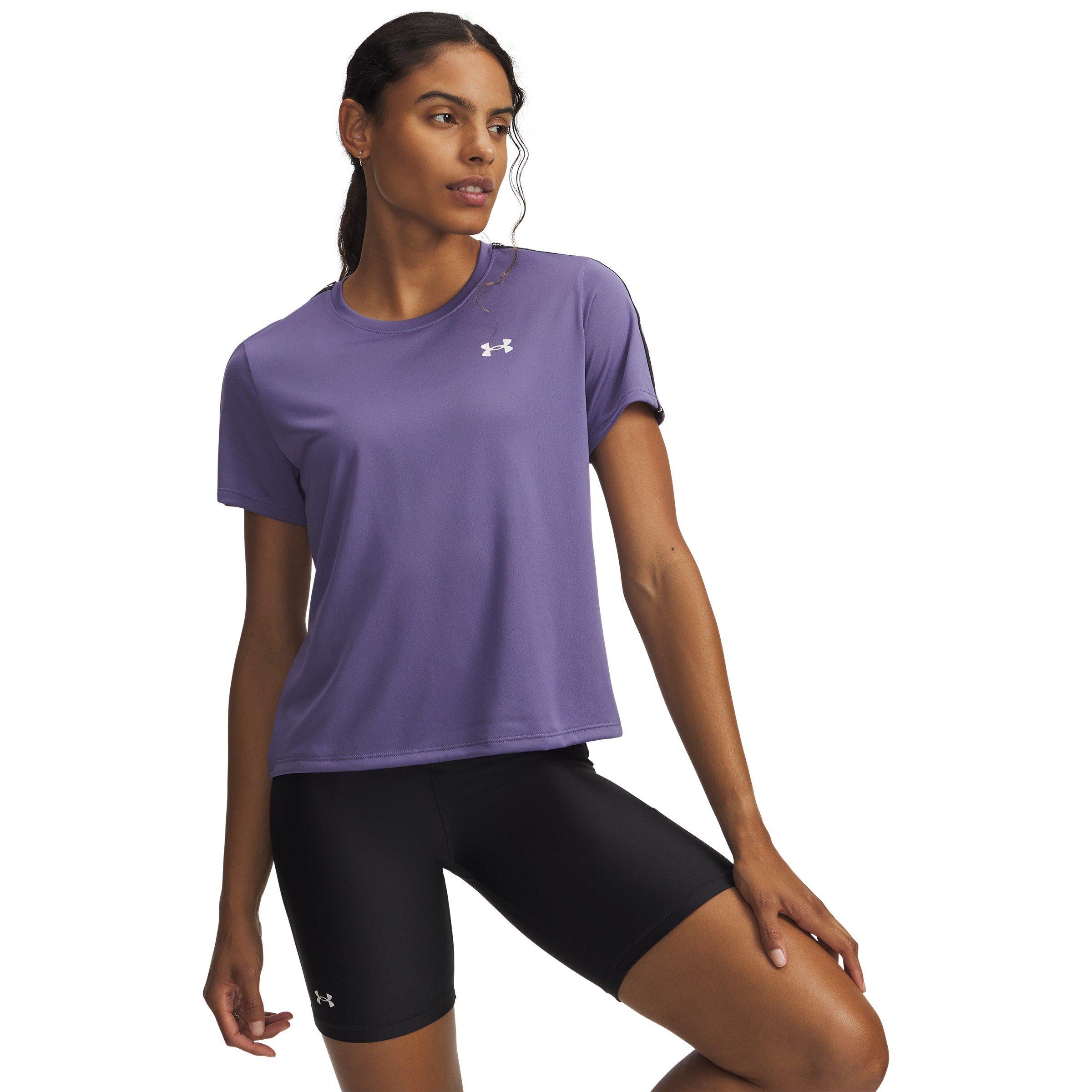 Under Armour Women's Tech Taping Short-Sleeve Performance Gym Top