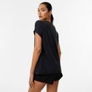 Noir - USA Pro - USA Short Sleeve Sports T-Shirt Womens - 2