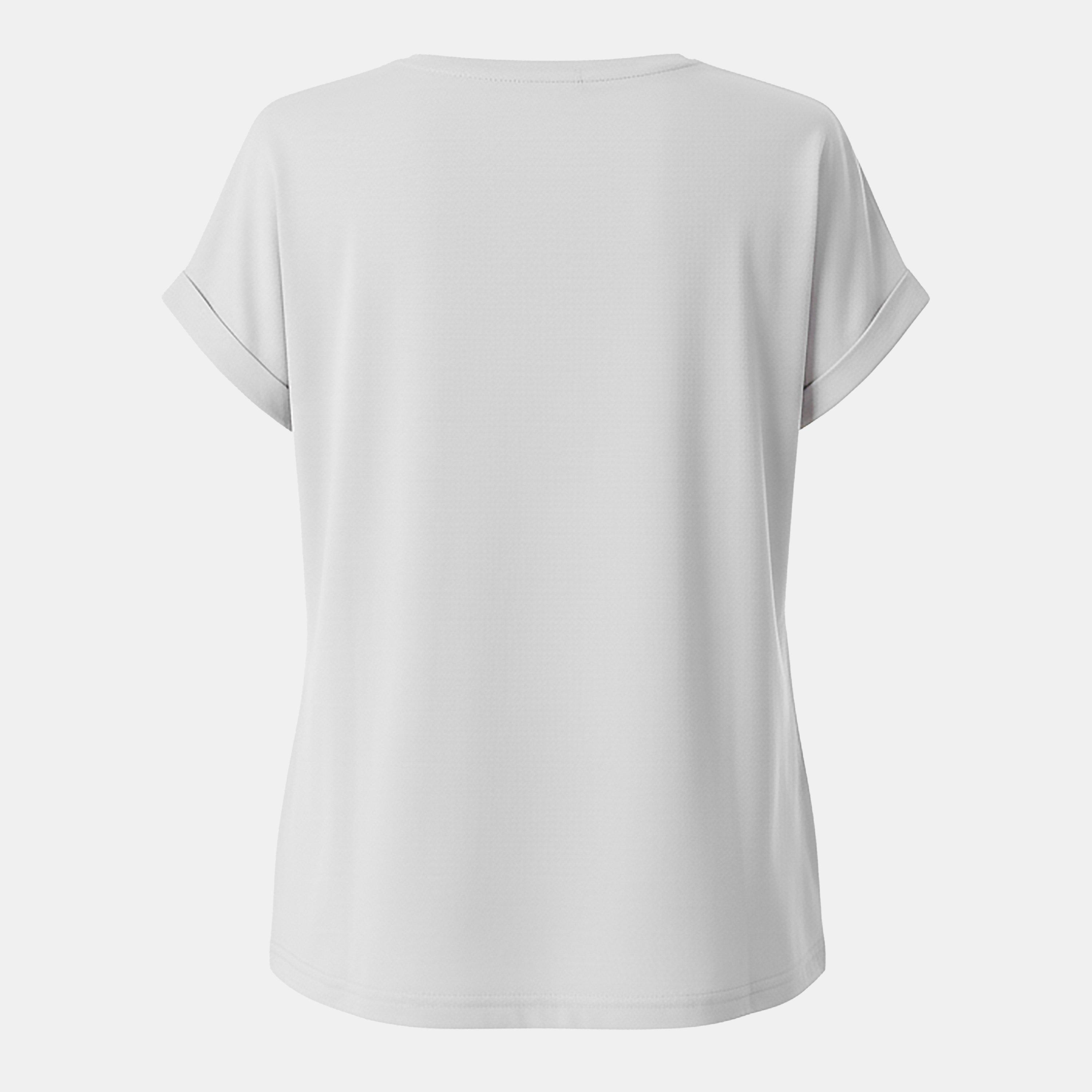 Grey Marl - USA Pro - Short Sleeve Sports T-Shirt Womens - 2