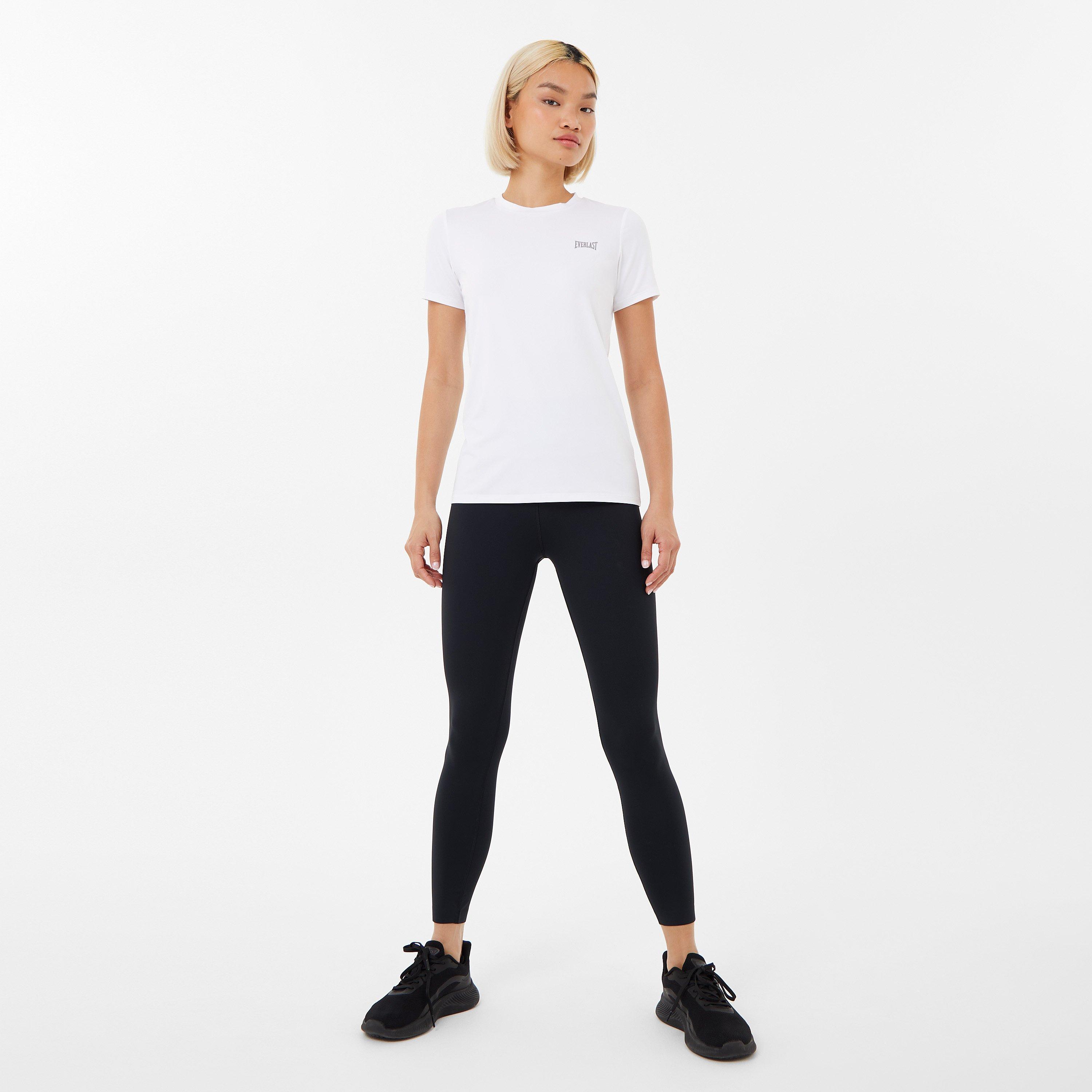 Weiß - Everlast - V Neck Mesh T-Shirt Womens - 4