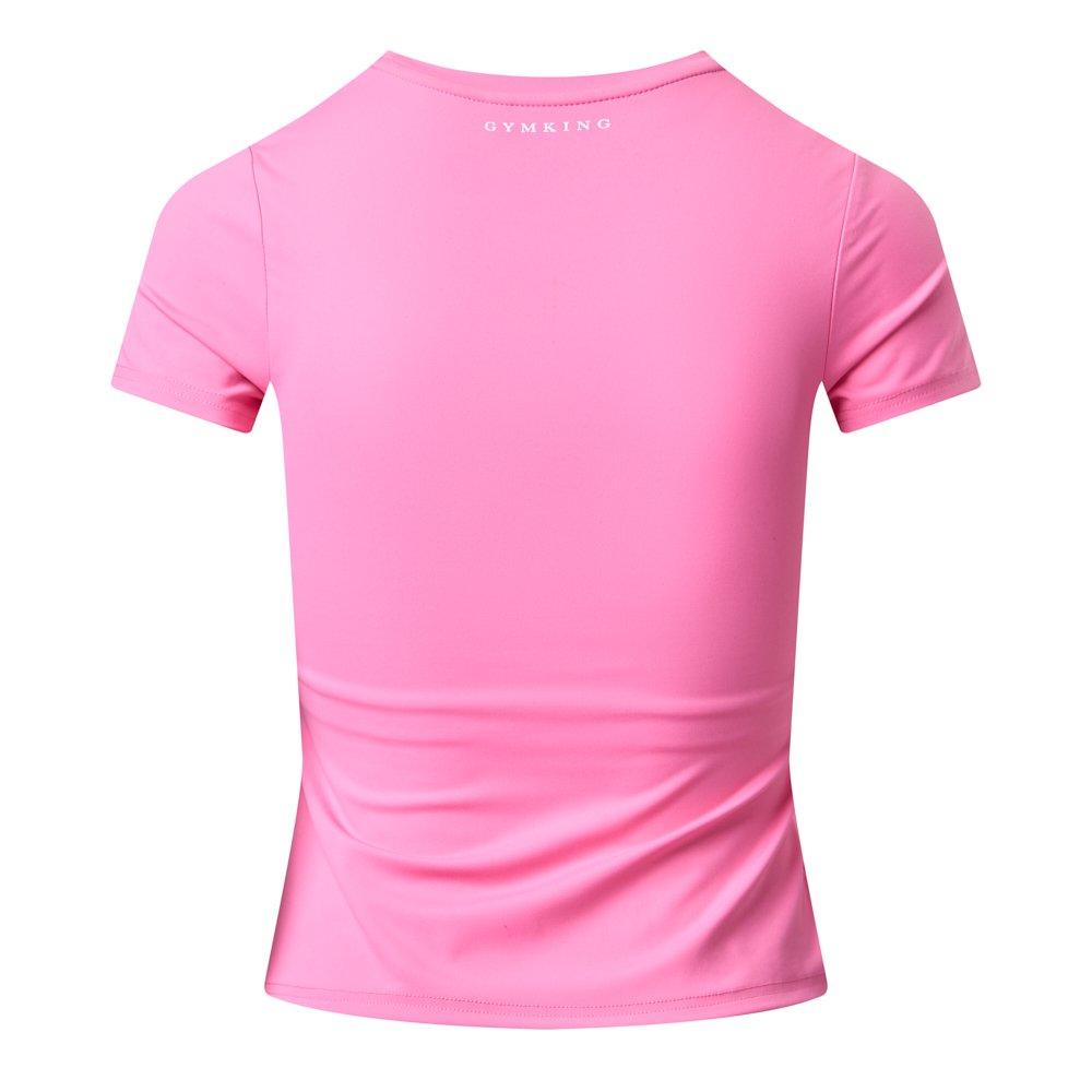 Anjerroze - Gym King - Gym King 365 Cap Sleeve Tee - Carnation Pink - 2