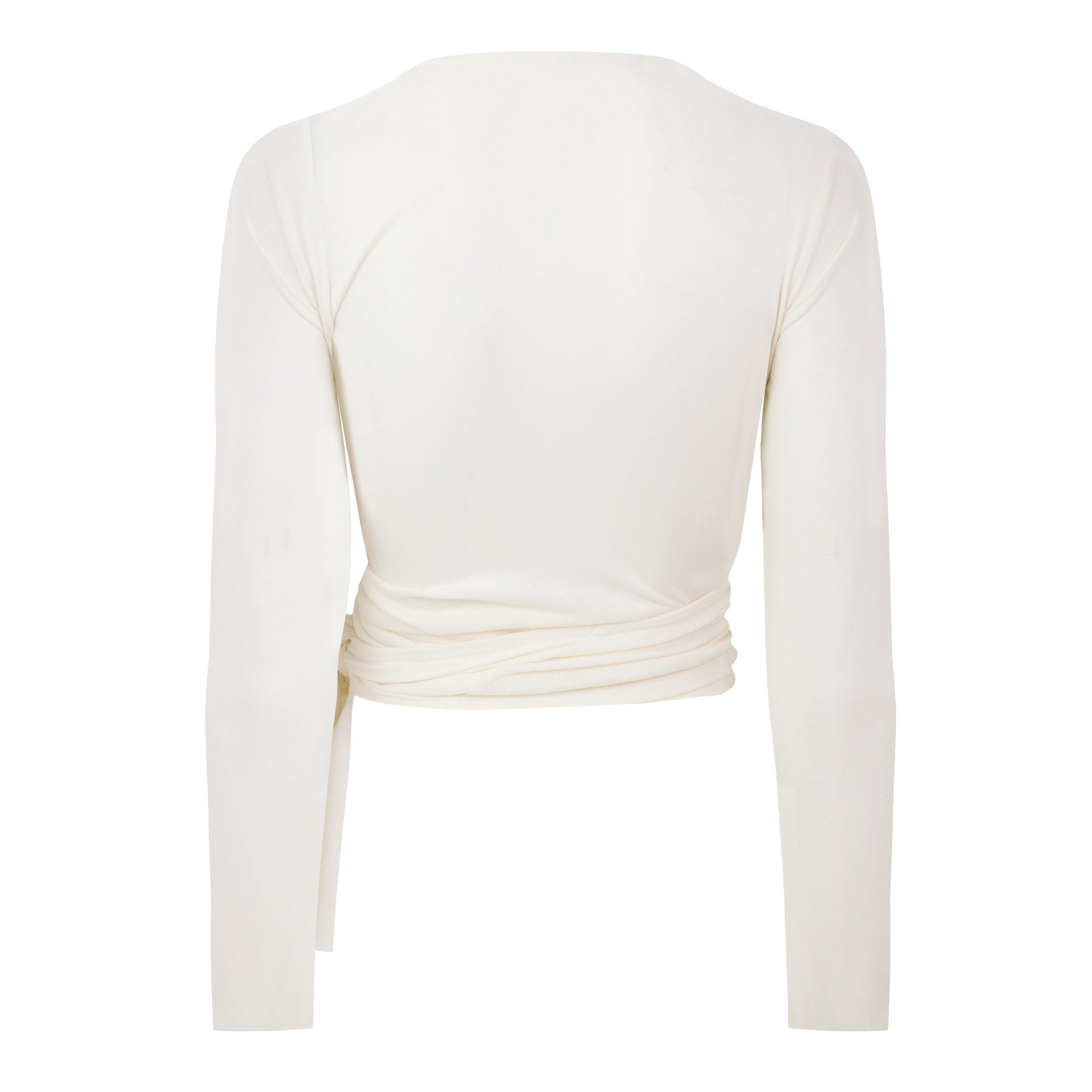 Cremefarben - USA Pro - Women's Ballet Wrap Top - 2
