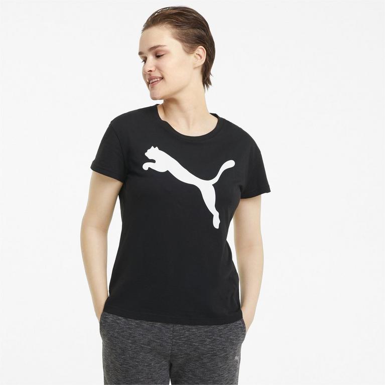Noir/Blanc - laranja puma - Urban Sports T Shirt Ladies - 2