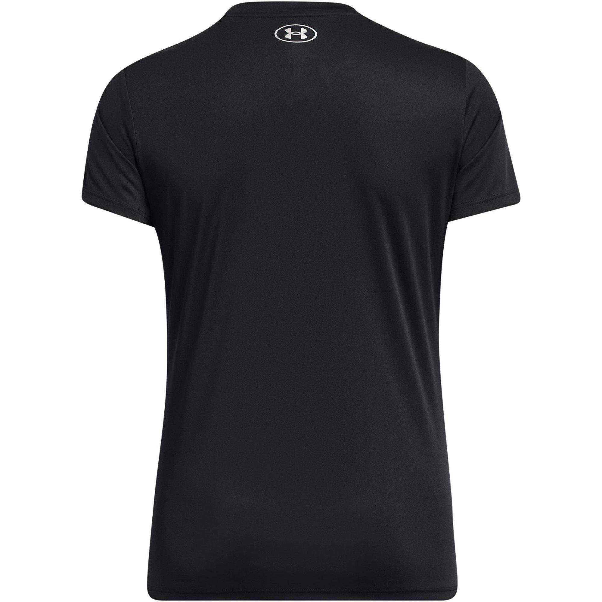 Black/Met.Silv - Under Armour - Women's Velcty Solid Short Sleeve Performance Gym Top - 4