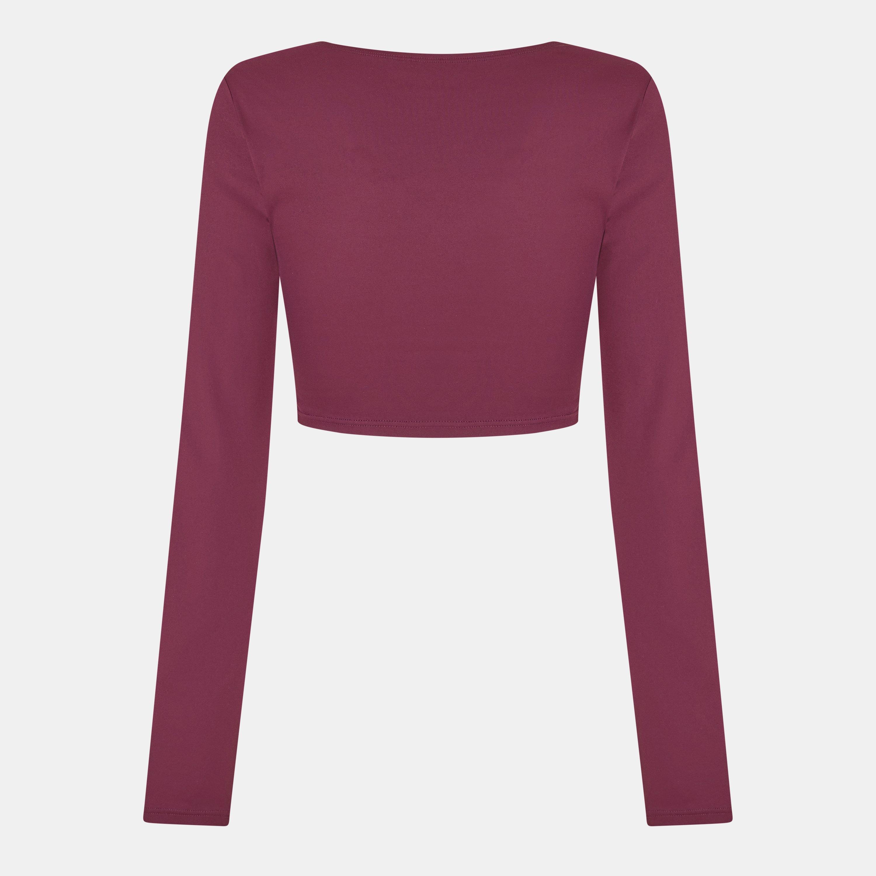 Dark Cherry - USA Pro - Wrap Front Top Womens - 2