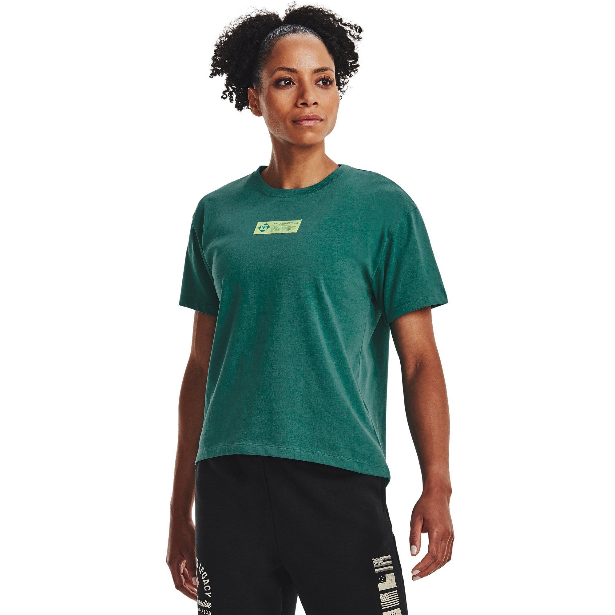 Green - Under Armour - Rock Globe Short-Sleeve Performance Gym Top - 3