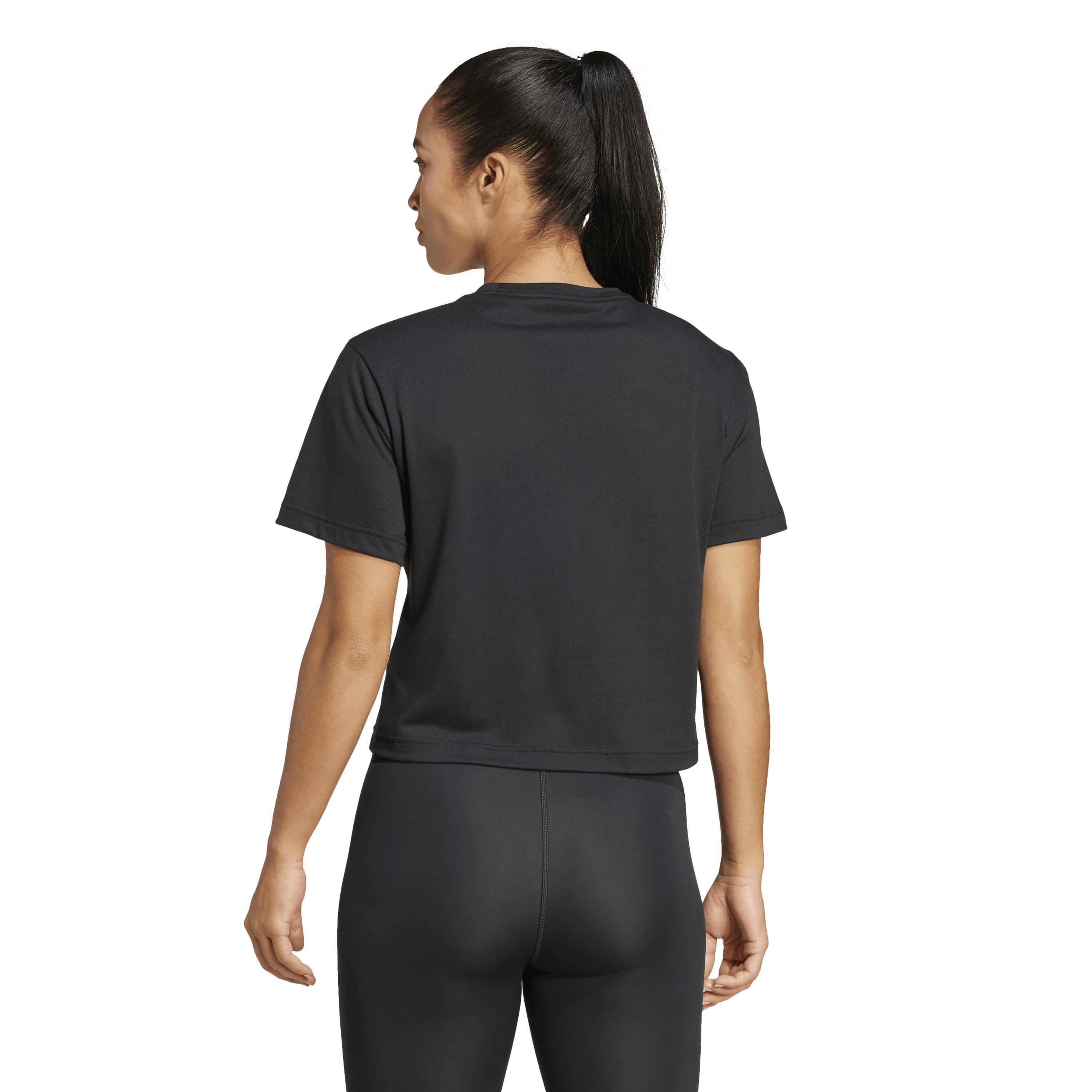 Black - adidas - Short Sleeve Performance Gym Top - 3