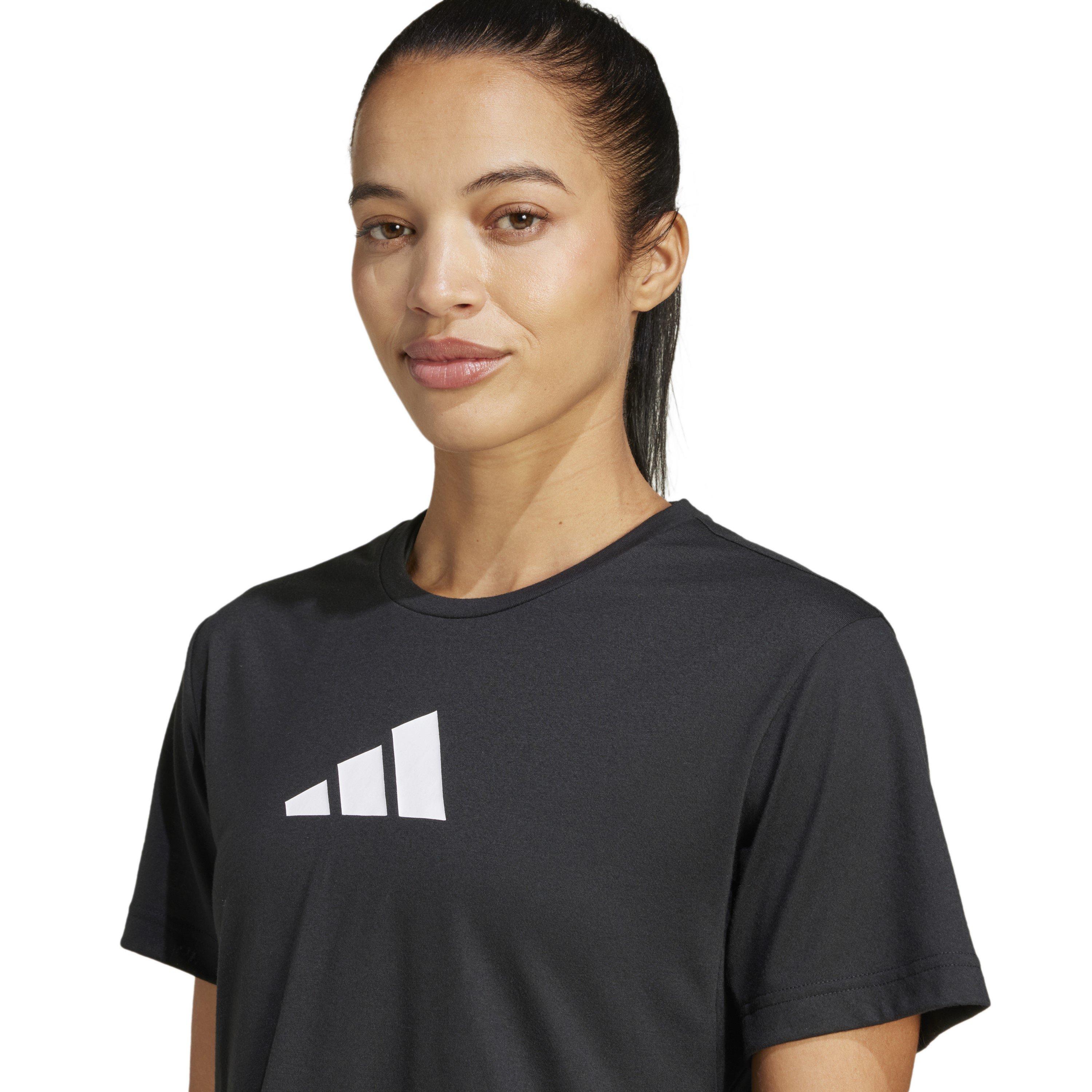 Black - adidas - Short Sleeve Performance Gym Top - 4