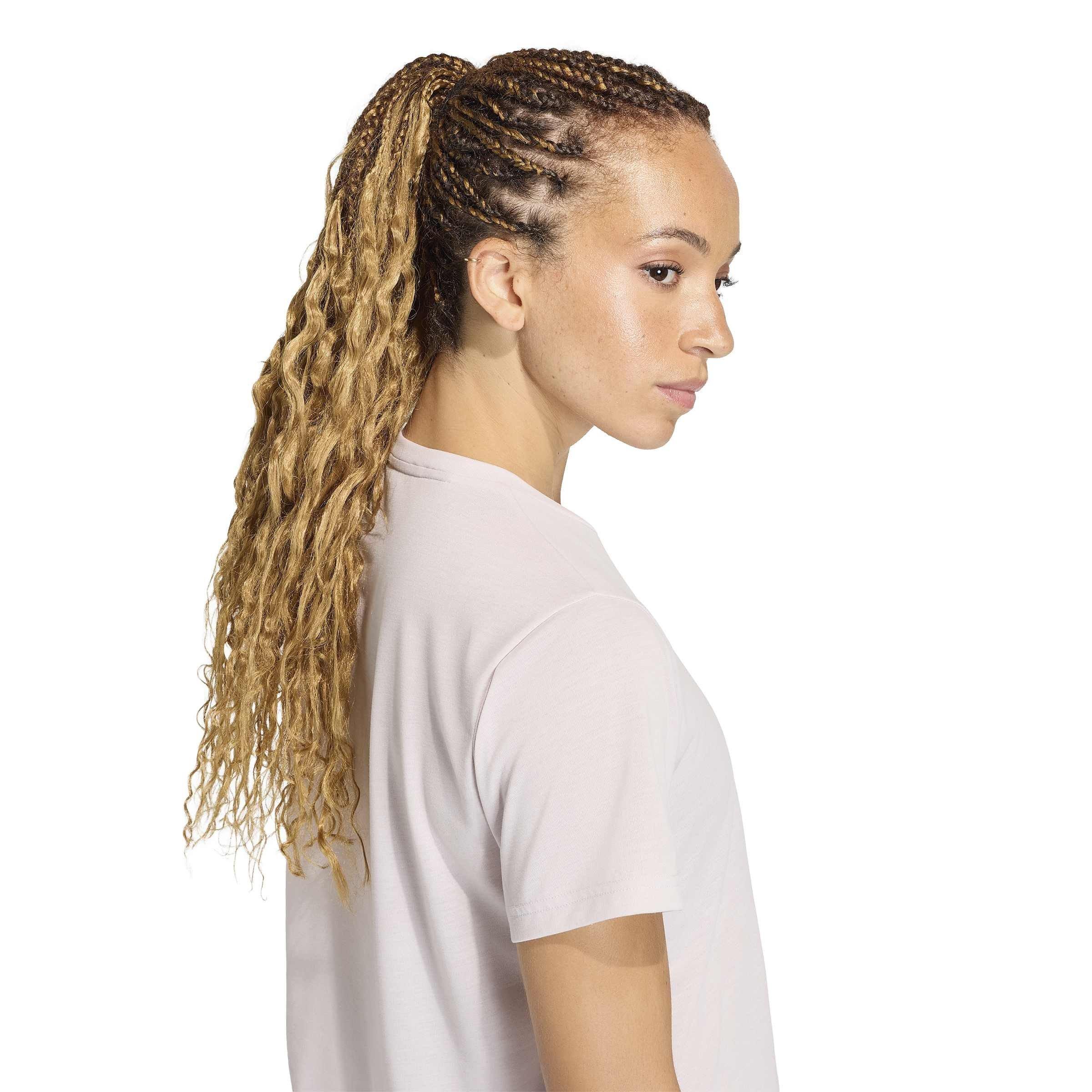 Ice Purple - adidas - Women's Short Sleeve Performance Gym Top - 5