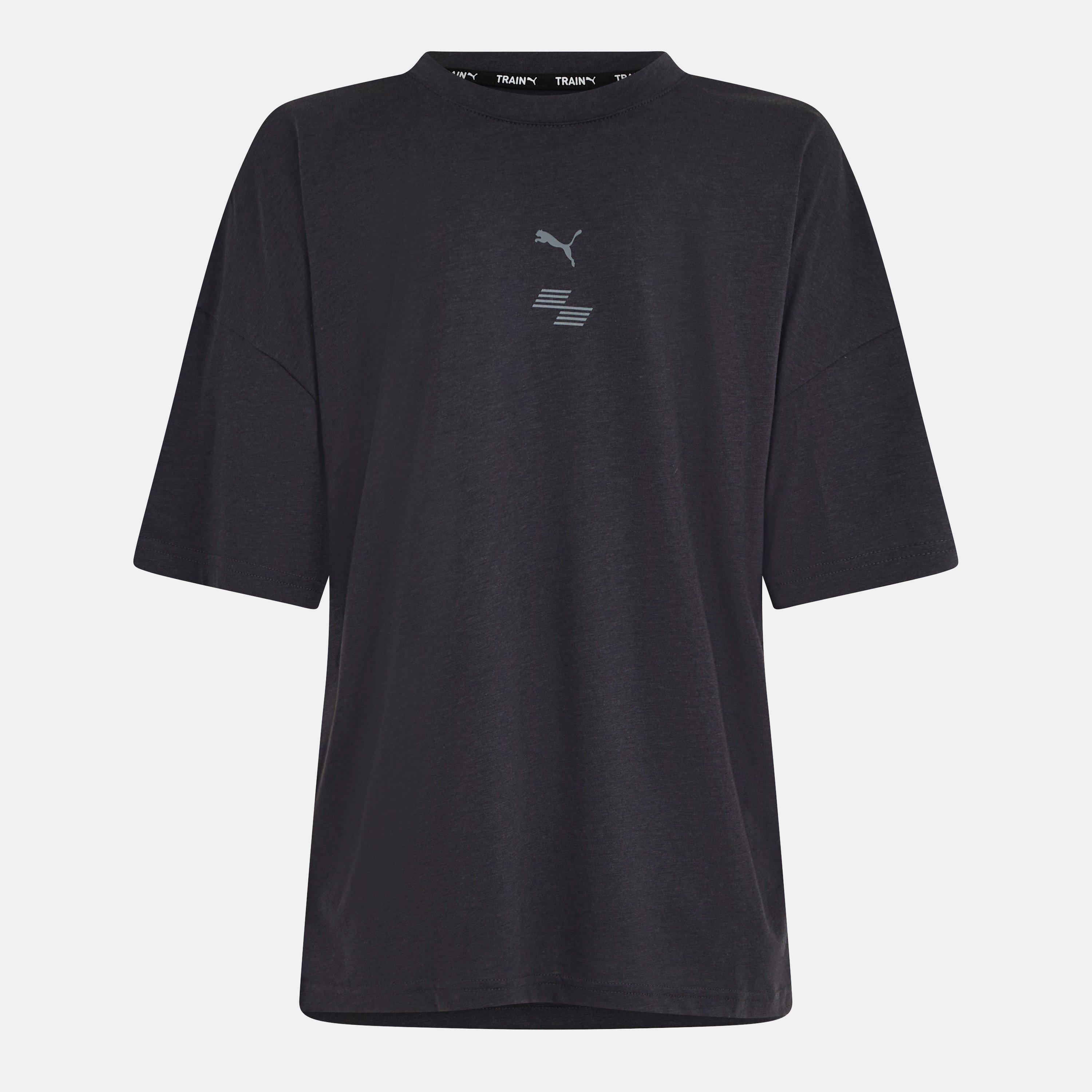 Dark Grey - Puma - Women's Hyrox Short-Sleeve Performance Gym Top - 1
