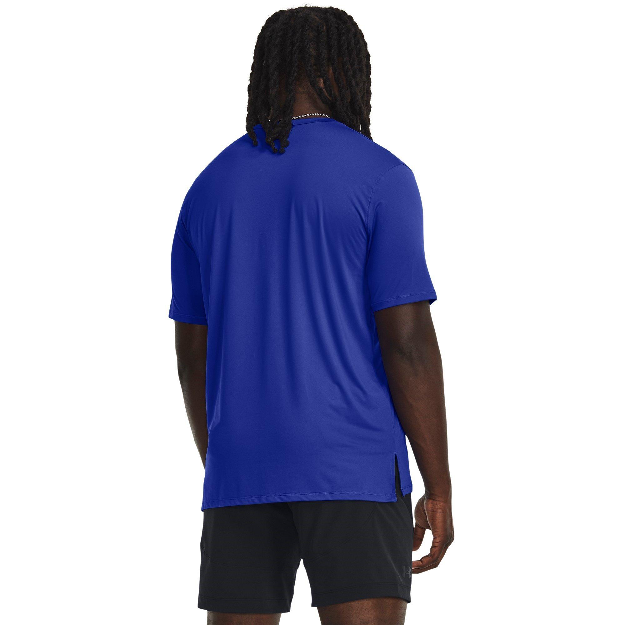 Team Royal/Blk - Under Armour - Motion Short-Sleeve Performance Gym Top - 3