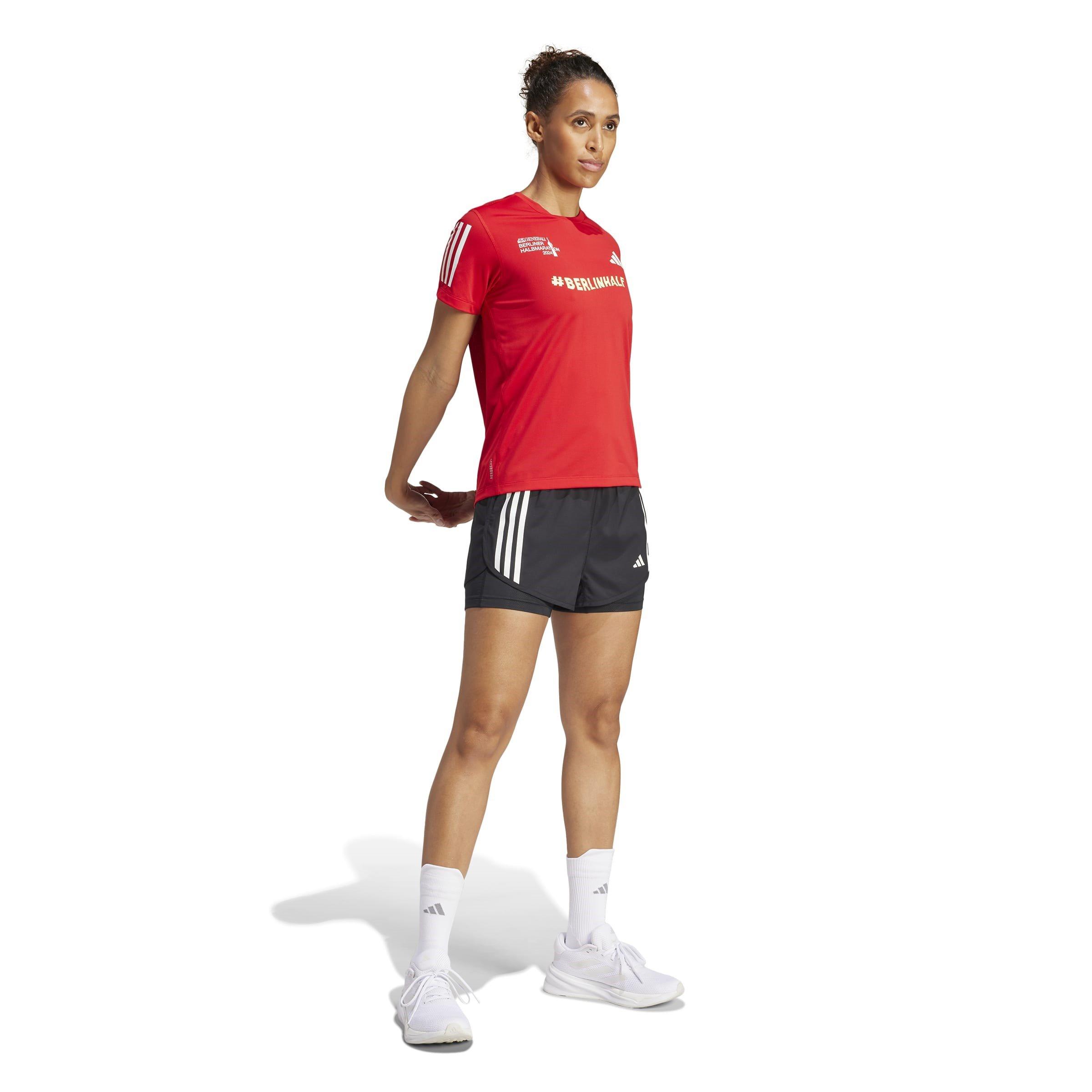 Vermelho - adidas - Ber Half Short-Sleeve Performance Gym Top - 4