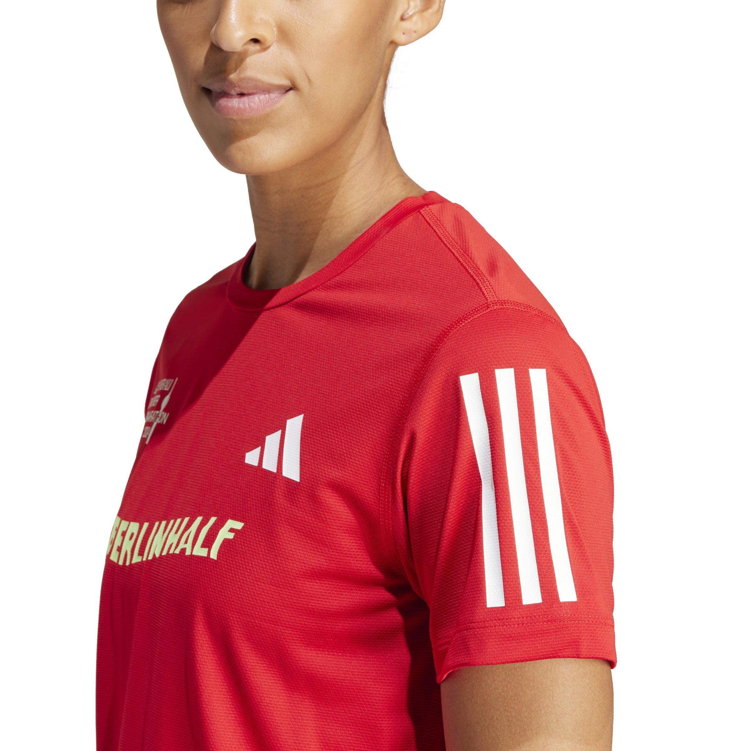 Vermelho - adidas - Ber Half Short-Sleeve Performance Gym Top - 5