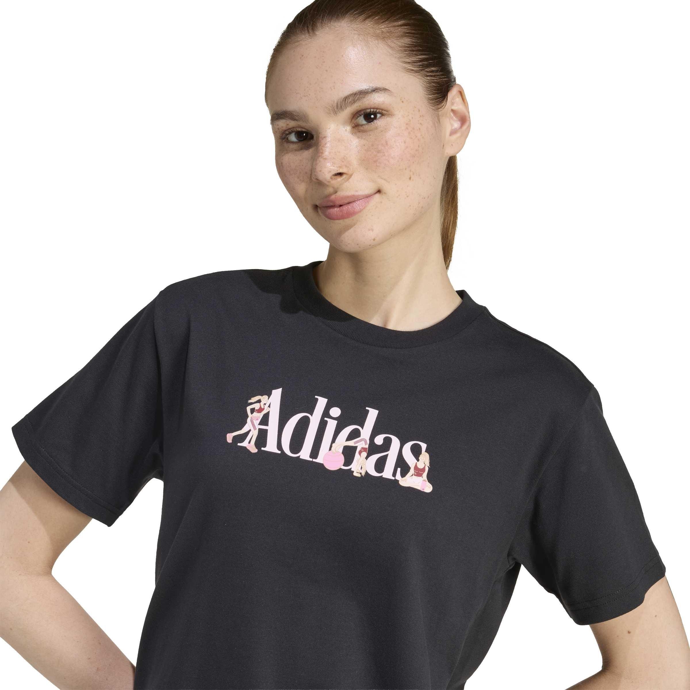 Black - adidas - Women's Soft Sport Short Sleeve T-Shirt - 4