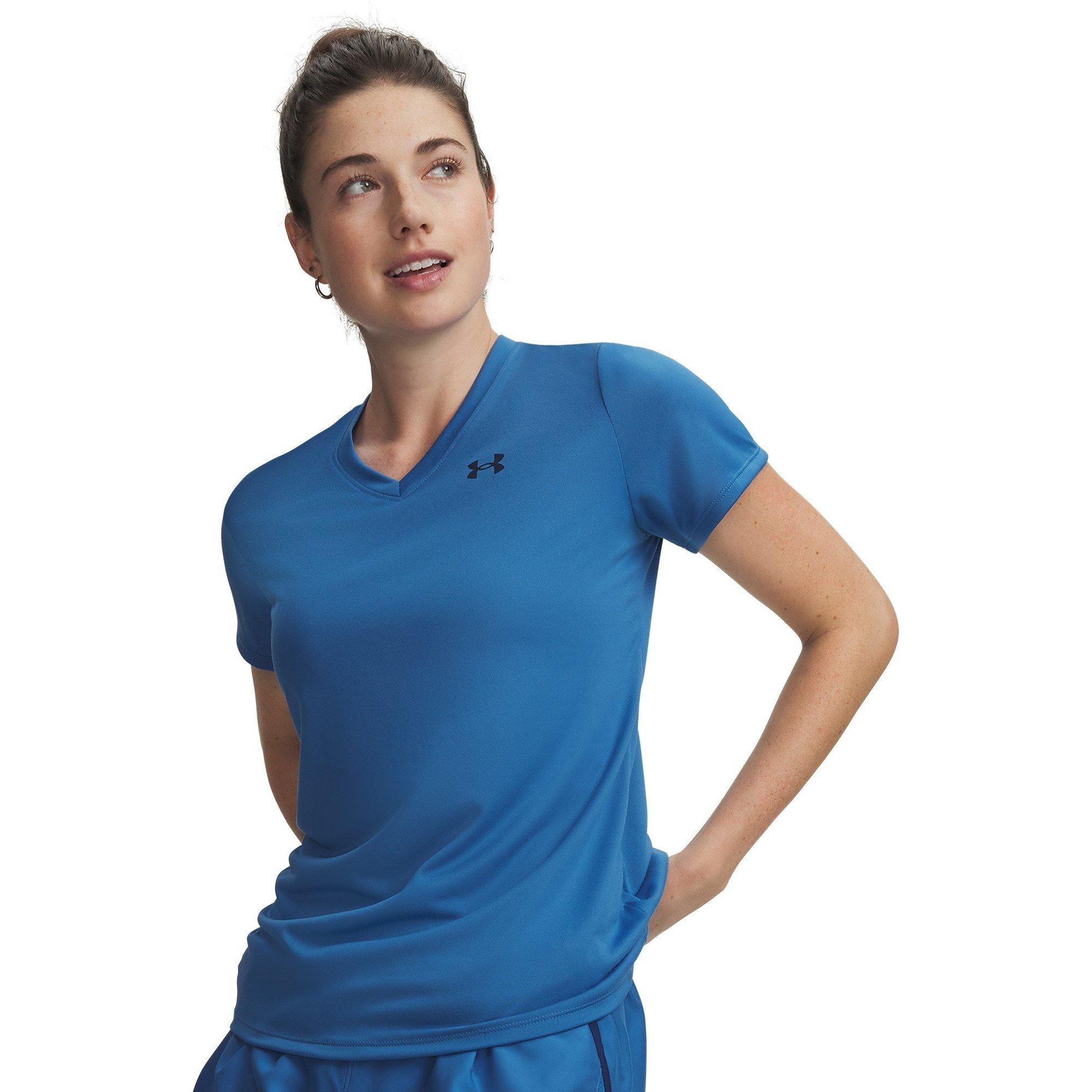 Under Armour Tech™ V-neck Short Sleeve Womens In Aegean Blue