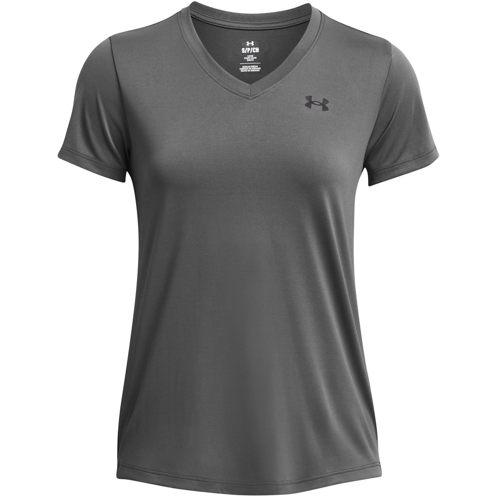 (取寄) アンダーアーマー レディース テック ショート スリーブ V-ネック ツイスト Under Armour women Under Armour Tech Short Sleeve V-Neck Twist Castlerock/Steel/Black Under Armour | Tech™ V-Neck Short Sleeve Womens | Short Sleeve