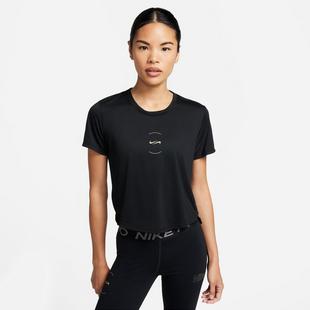 Black/Khaki - Nike - Dri FIT One Womens Performance T Shirt - 1