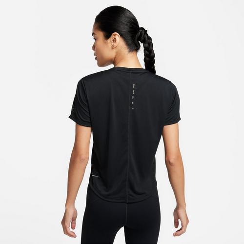 Black/Khaki - Nike - Dri FIT One Womens Performance T Shirt - 2