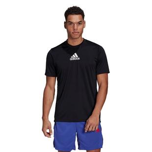 Black/White - adidas - Three Stripes Mens Performance T Shirt - 2