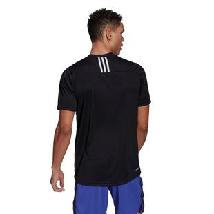 Black/White - adidas - Three Stripes Mens Performance T Shirt - 3