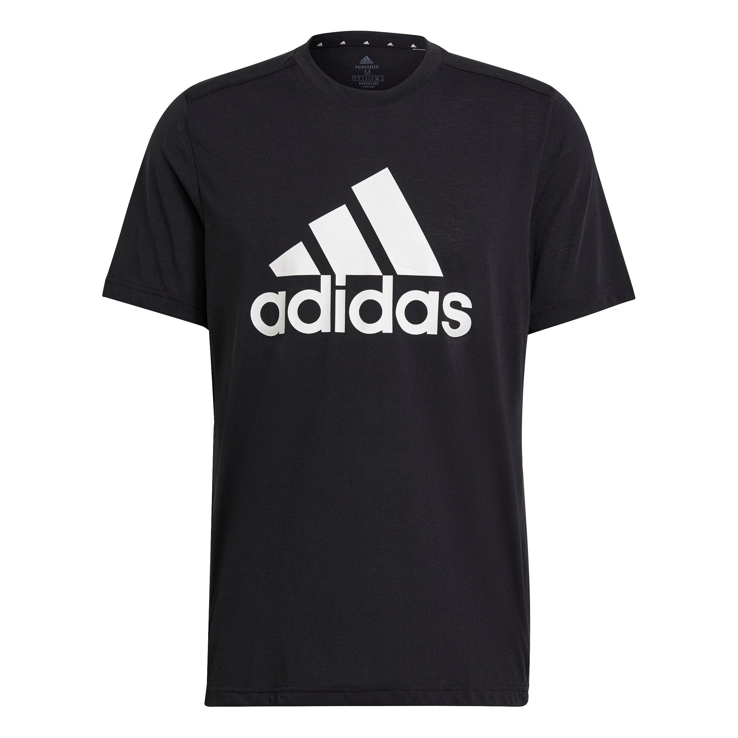 adidas FeelReady Logo Mens Performance T Shirt Short Sleeve