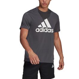 adidas FeelReady Logo Mens Performance T Shirt