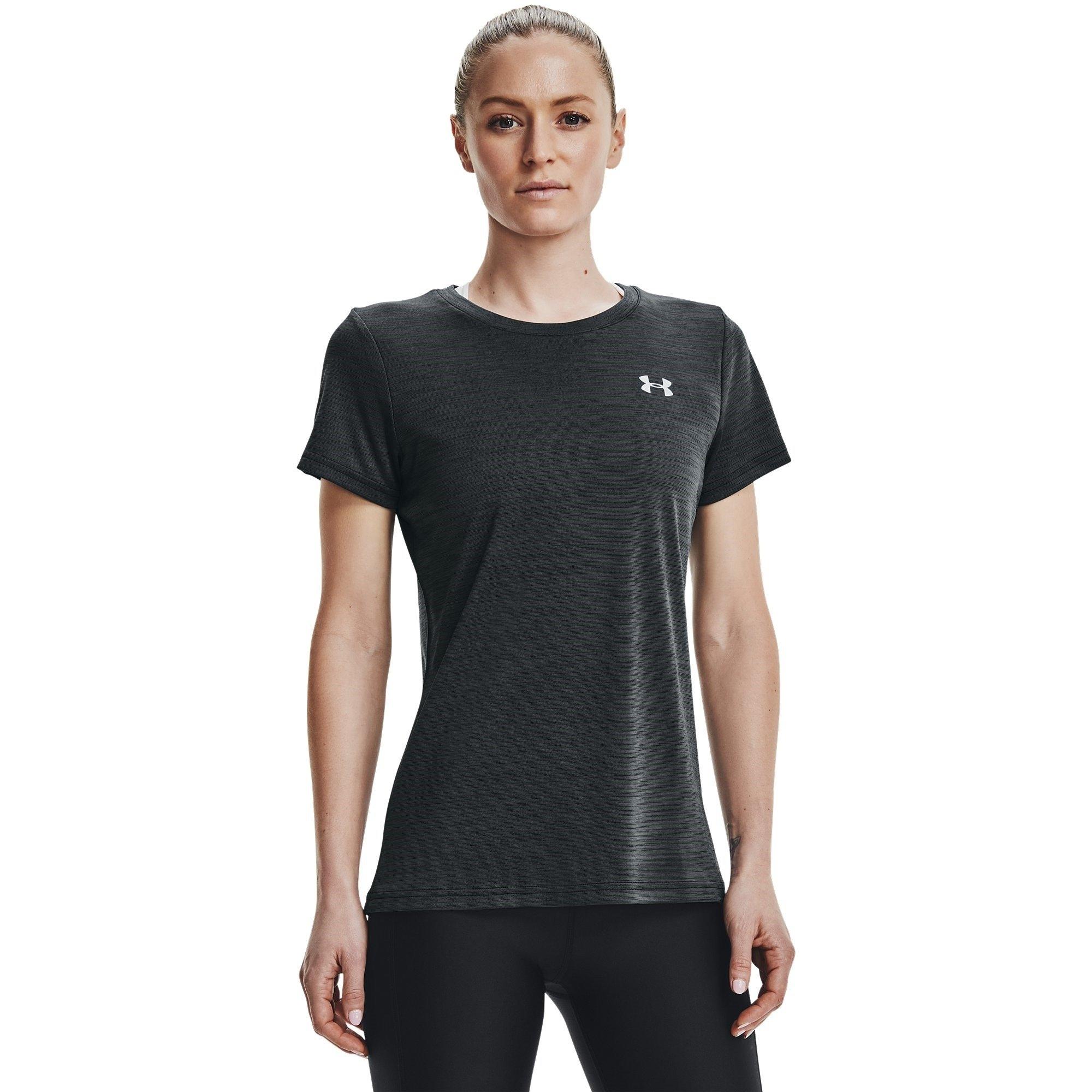 Blk/S.Gray/Silv - Under Armour - Velocity Twist Womens Performance T Shirt - 2