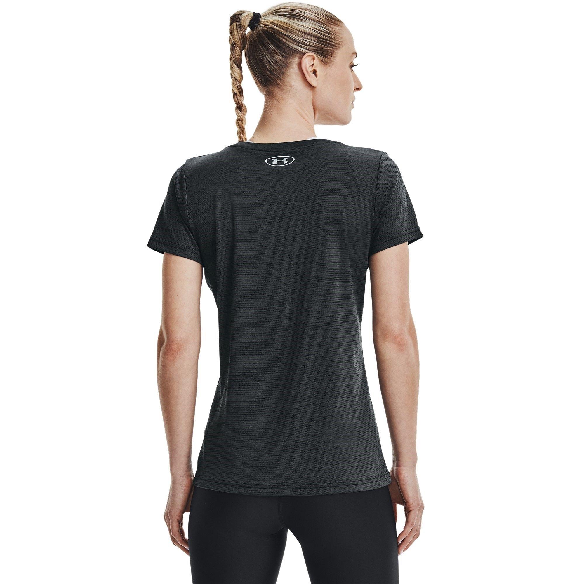 Blk/S.Gray/Silv - Under Armour - Velocity Twist Womens Performance T Shirt - 3