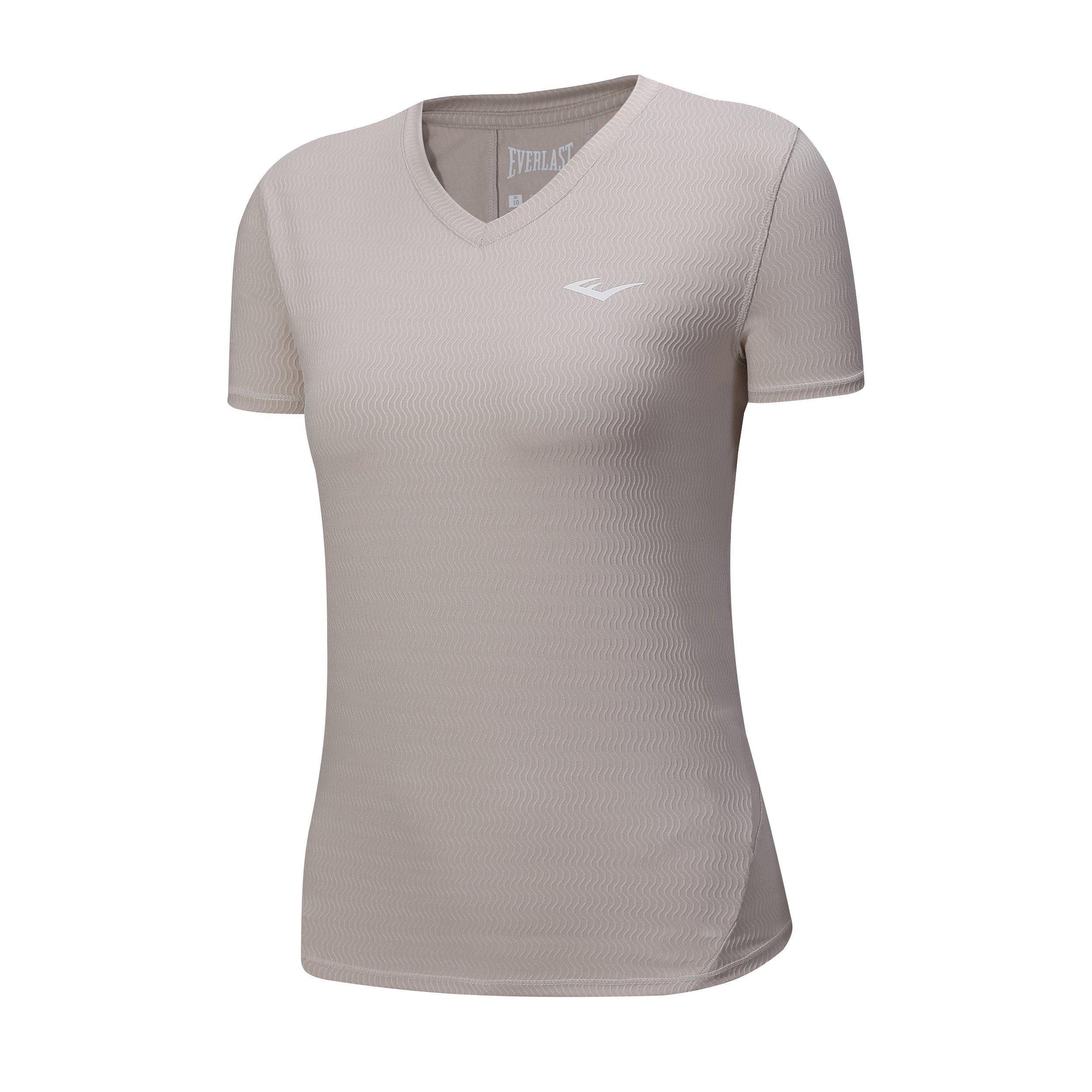Grey - Everlast - Womens Short Sleeve V-neck Tee - 2