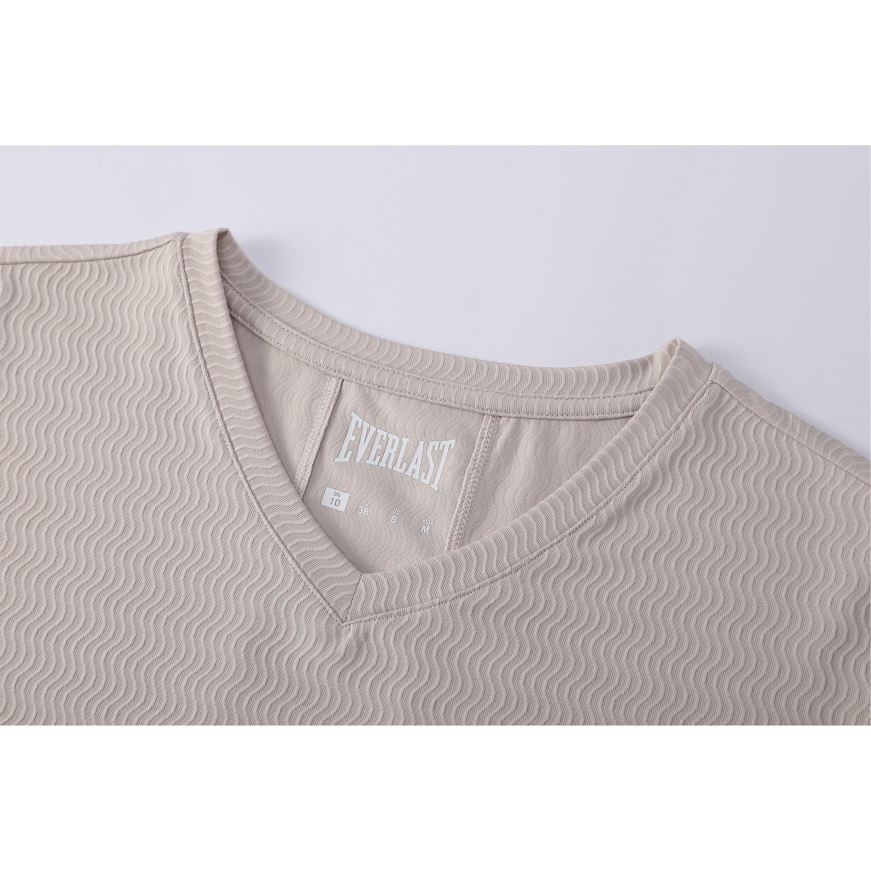 Grey - Everlast - Womens Short Sleeve V-neck Tee - 4