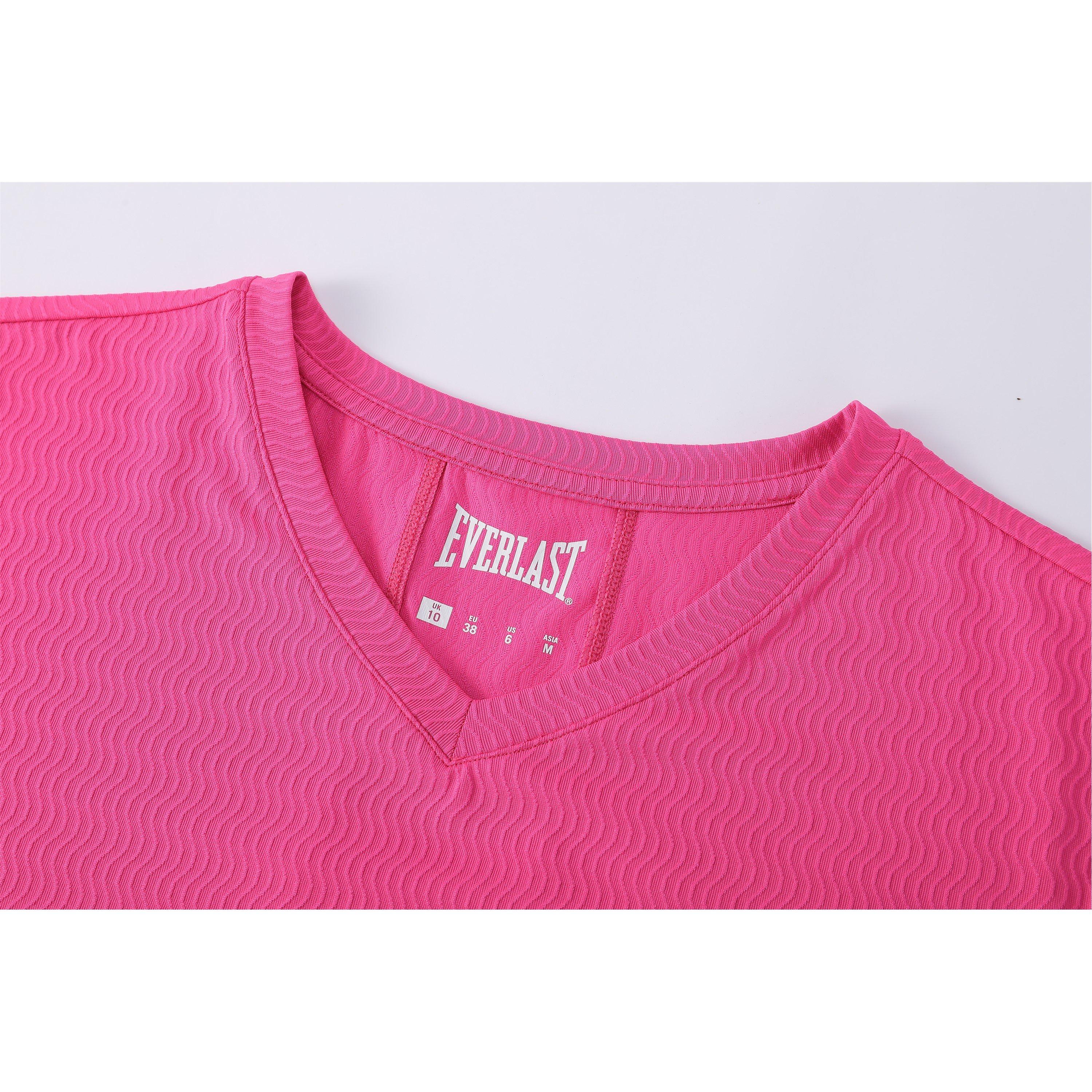Rebel Pink - Everlast - Womens Short Sleeve V-neck Tee - 4