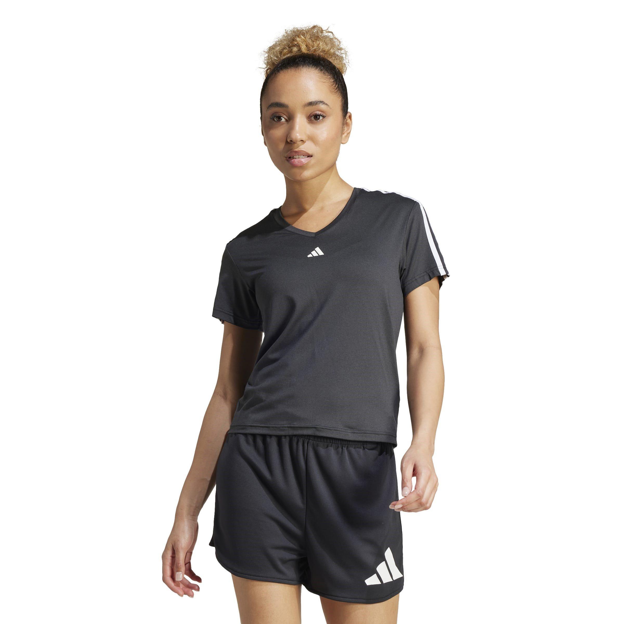 Negro - adidas - Essentials 3-Stripes T-Shirt Womens - 2
