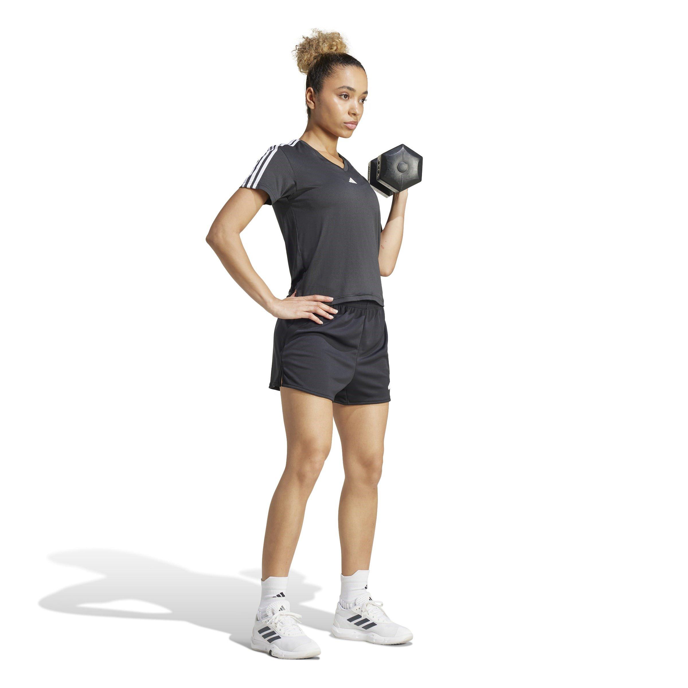 Negro - adidas - Essentials 3-Stripes T-Shirt Womens - 4