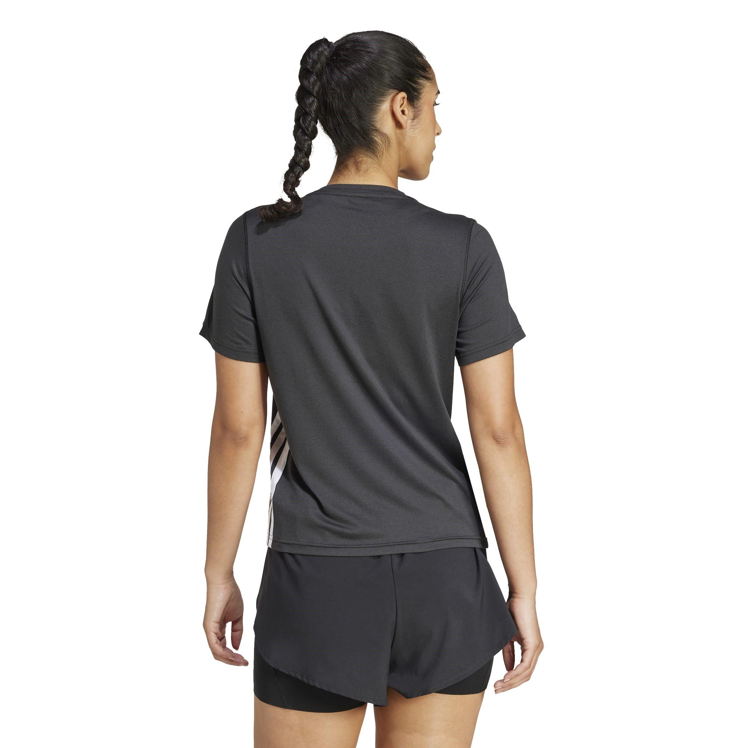 Black/White - adidas - Crew Short-Sleeve Performance Gym Top - 3