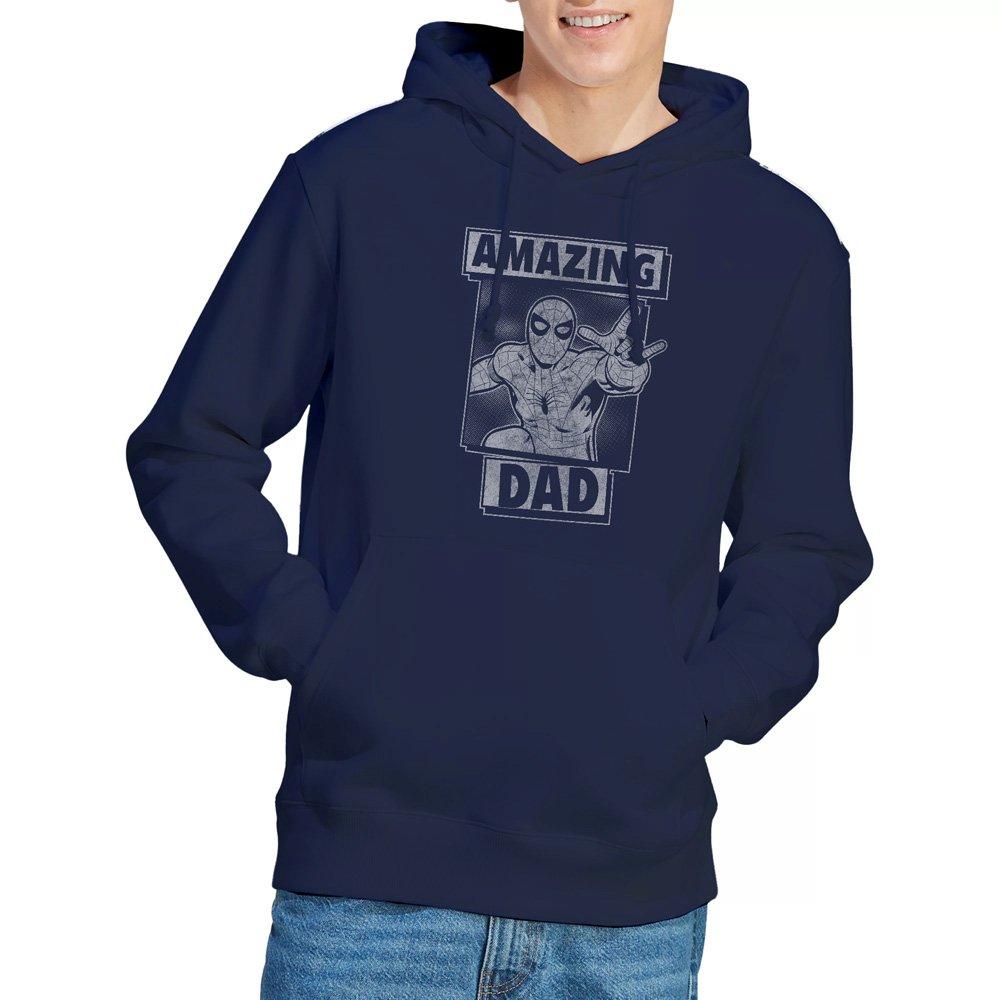 Spiderman Men's Spider Man Fathers Day Amazing Dad Mono Hoodie Na - Navy - XXL