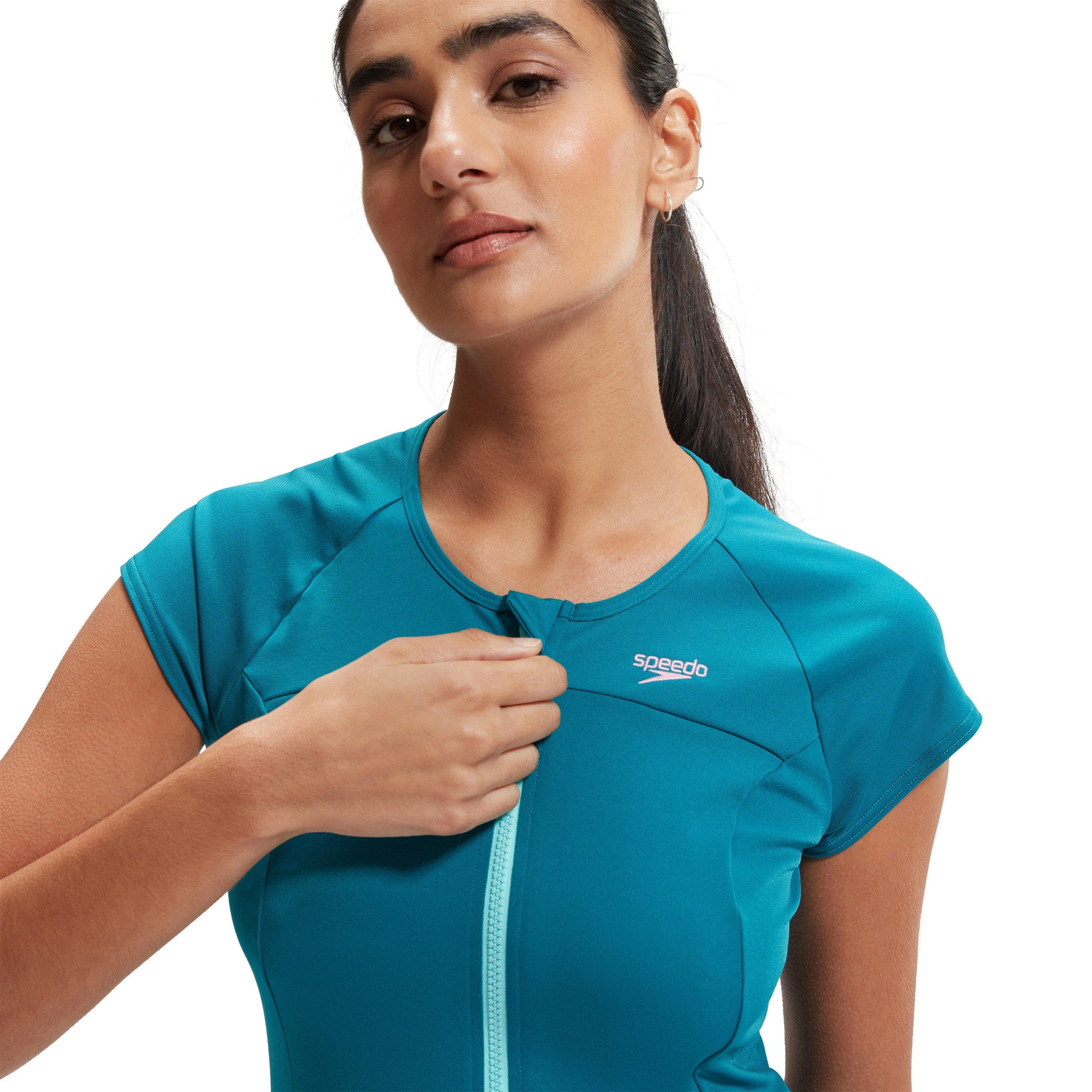 Blue - Speedo - Short-Sleeve Performance Gym Top - 7