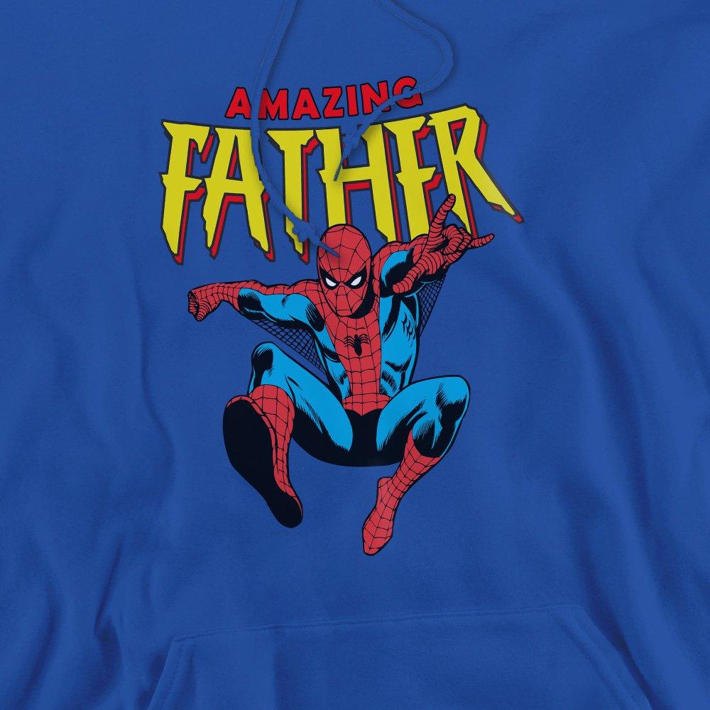 Royal - Spiderman - Spider Man Fathers Day Amazing Dad Hoodie Royal - 2