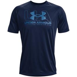 Under Armour Wordmark Velocity Mens Performance T Shirt