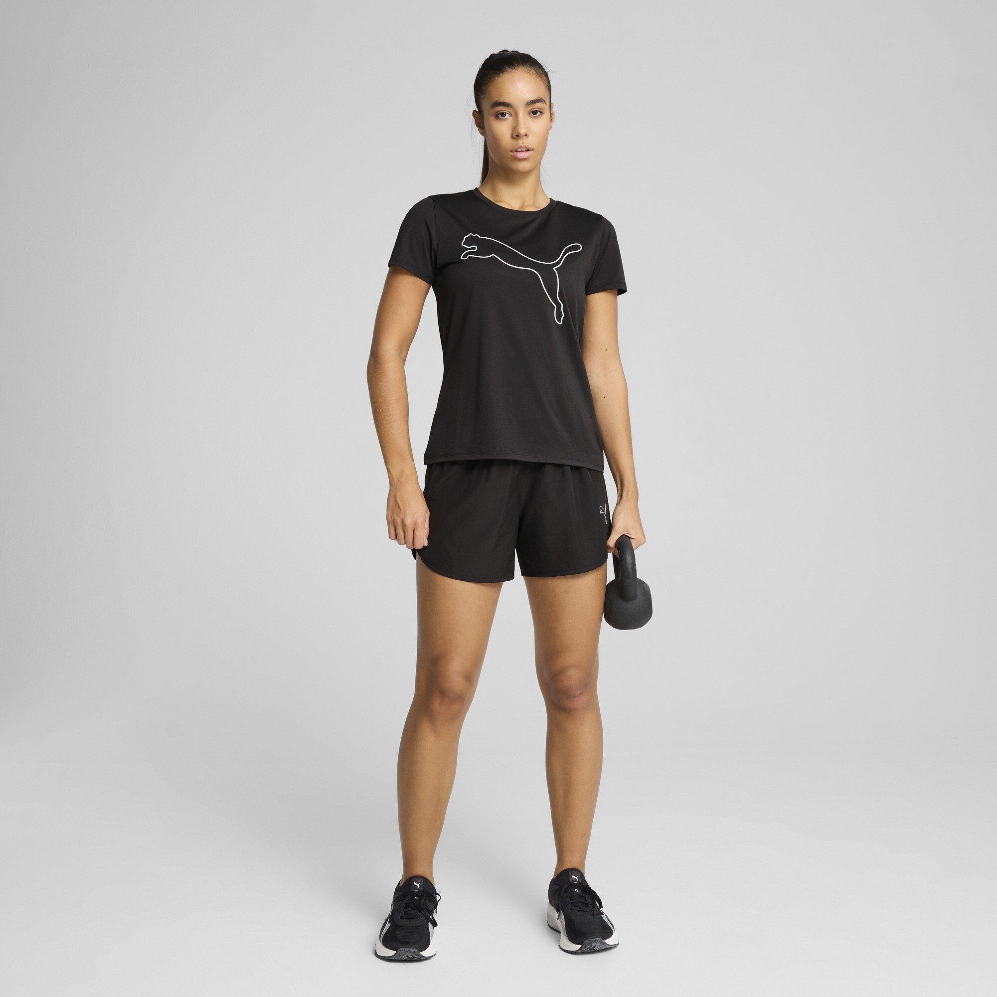 Puma Black - Puma - Tad Ess Logo Short Sleeve Performance Gym Top - 4