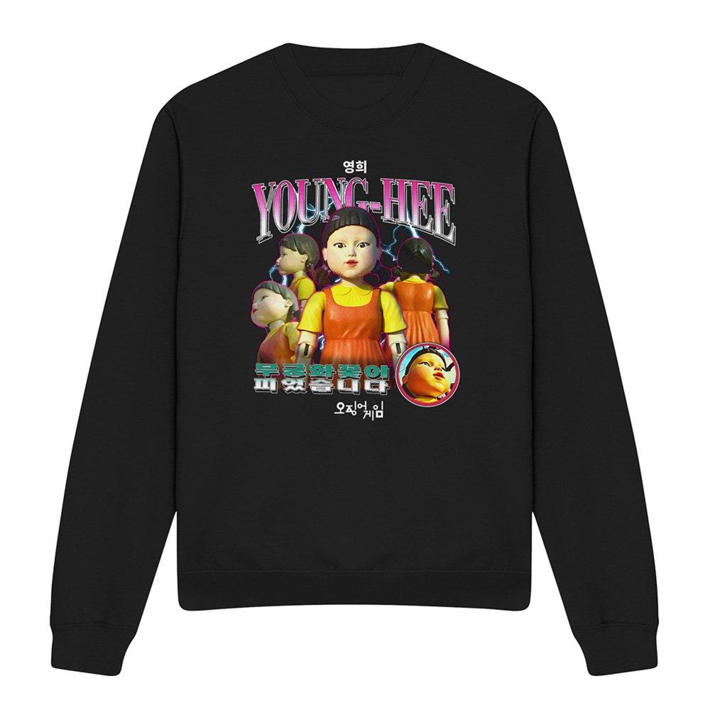 Black - Squid Game - Squid Game Season Two Young-Hee Bootleg Sweatshirt - 4