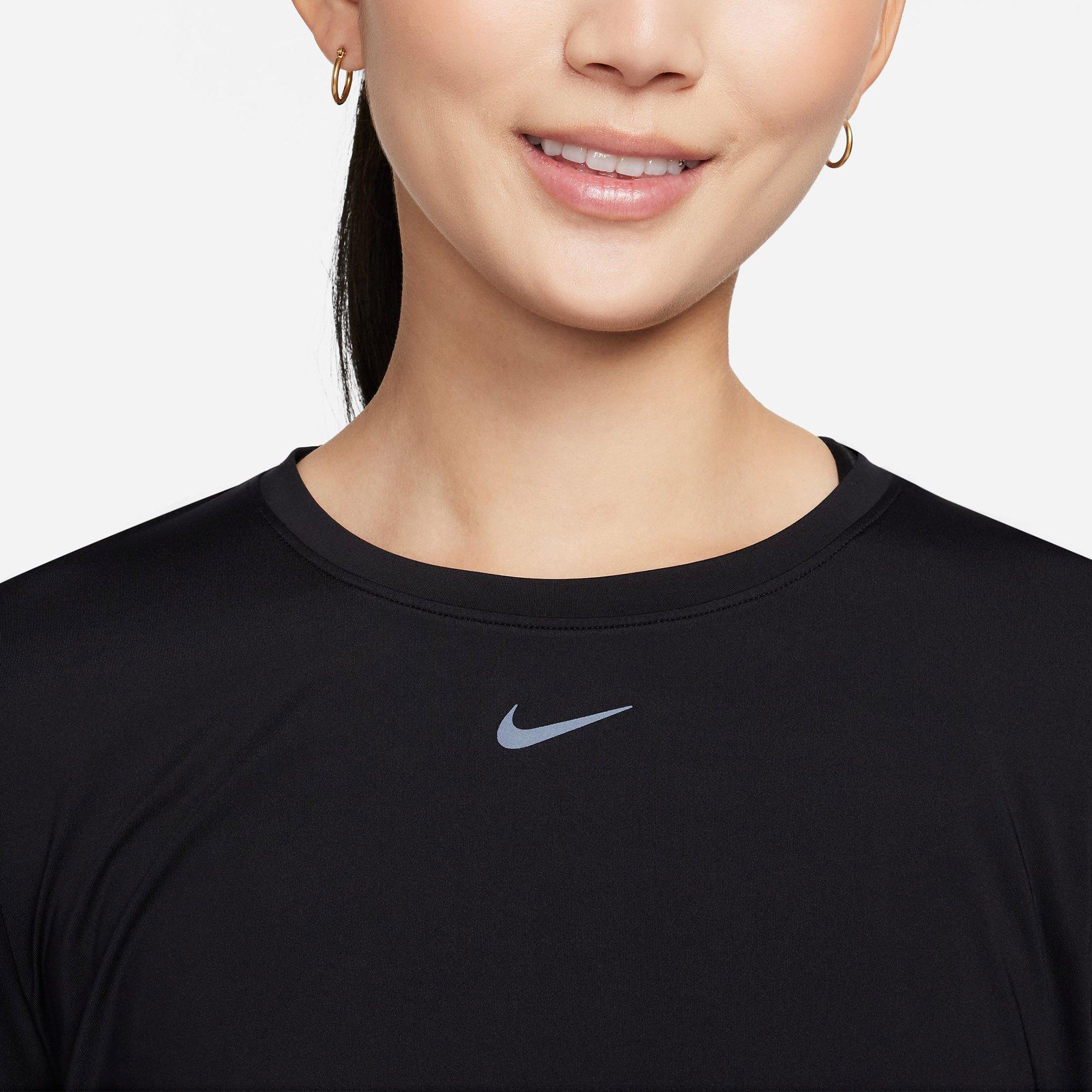 Black/Black - Nike - One Classic Womens Long Sleeve Performance T Shirt - 3