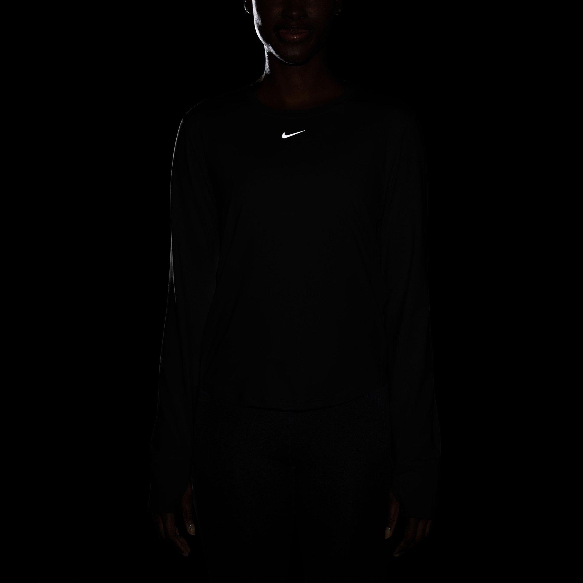 Black/Black - Nike - One Classic Womens Long Sleeve Performance T Shirt - 5