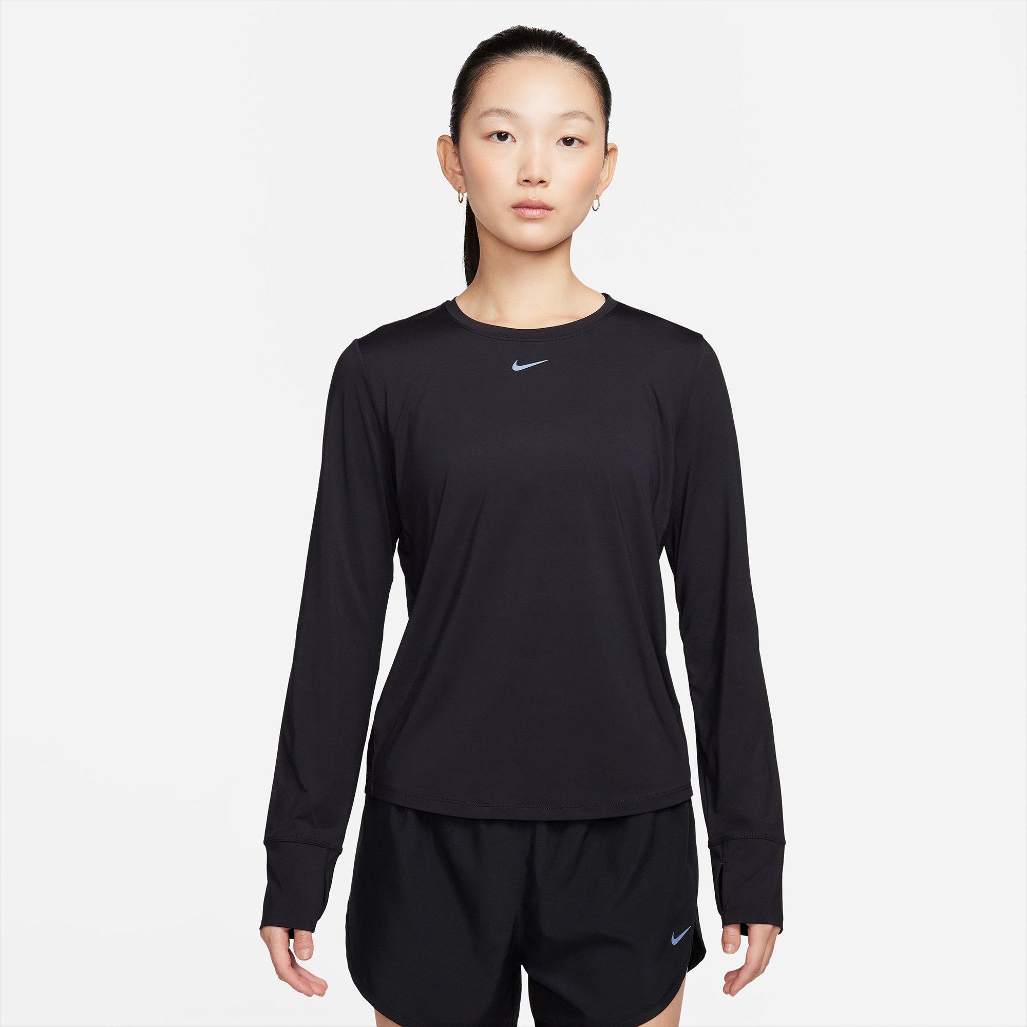 Black/Black - Nike - One Classic Womens Long Sleeve Performance T Shirt - 7
