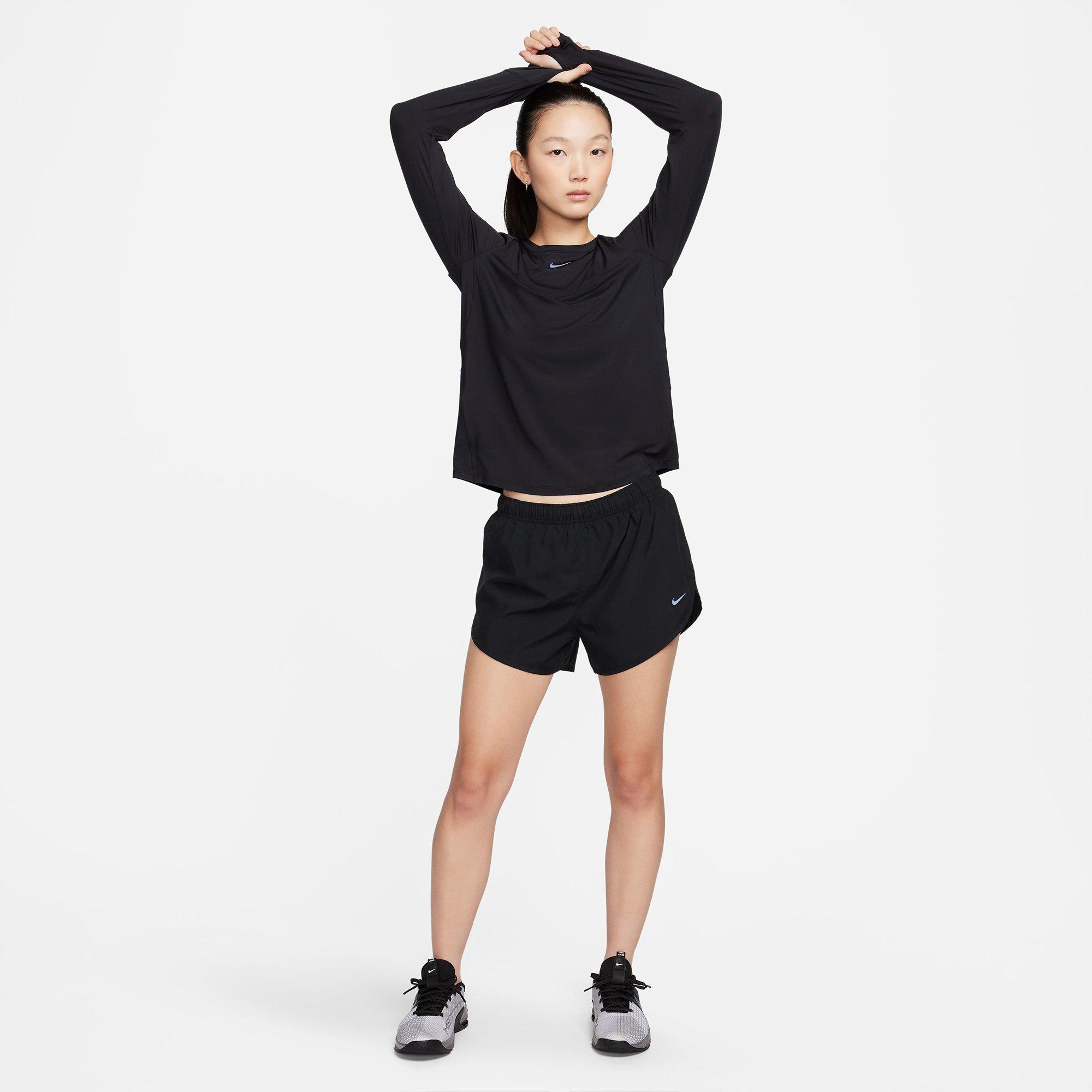 Black/Black - Nike - One Classic Womens Long Sleeve Performance T Shirt - 8