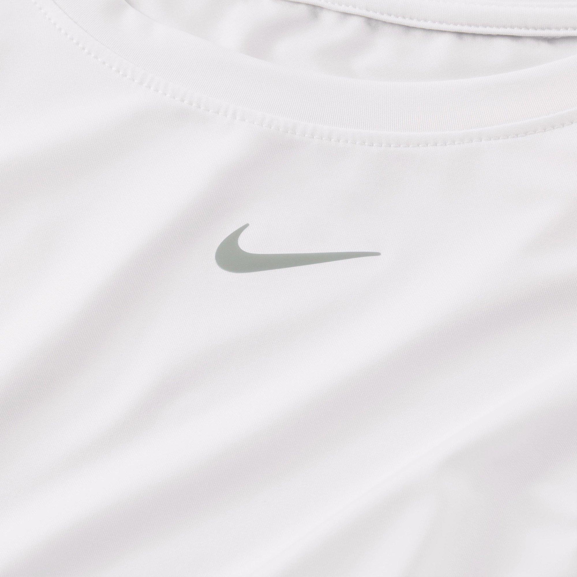 White/Black - Nike - Nike One Classic Womens Long Sleeve Performance T Shirt - 5