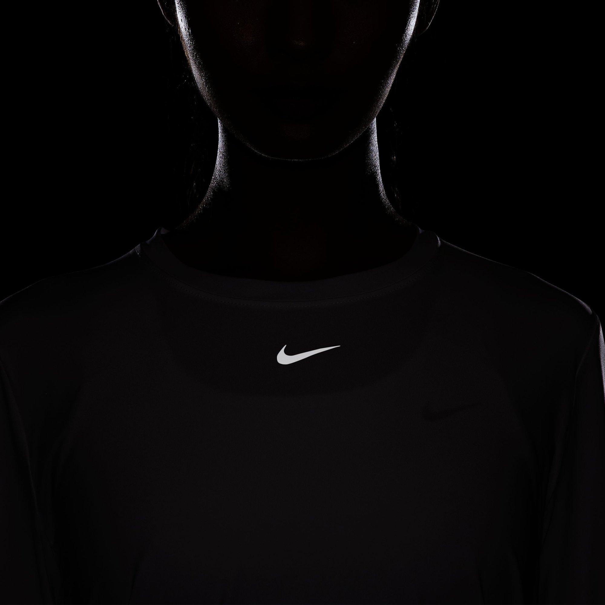 White/Black - Nike - Nike One Classic Womens Long Sleeve Performance T Shirt - 6