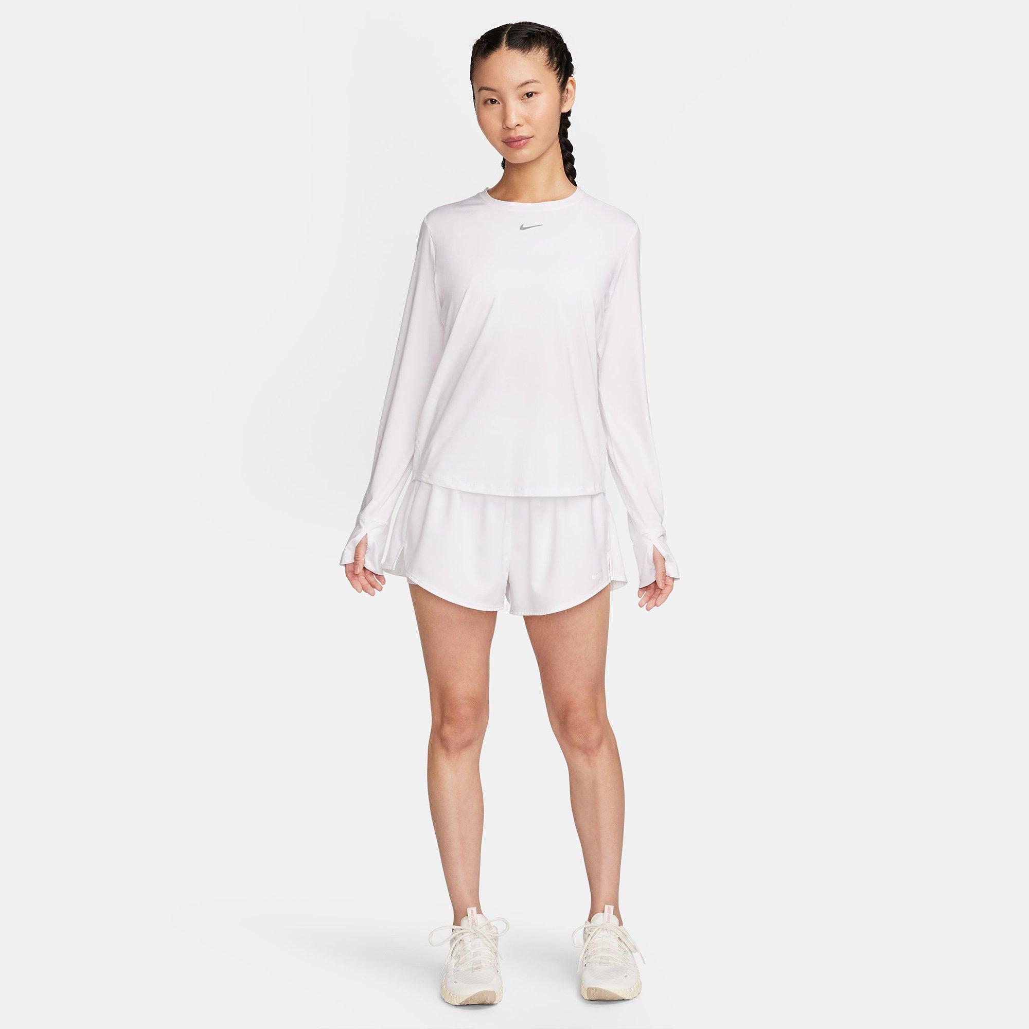 White/Black - Nike - Nike One Classic Womens Long Sleeve Performance T Shirt - 9