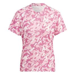 adidas Camo Print T Shirt Womens