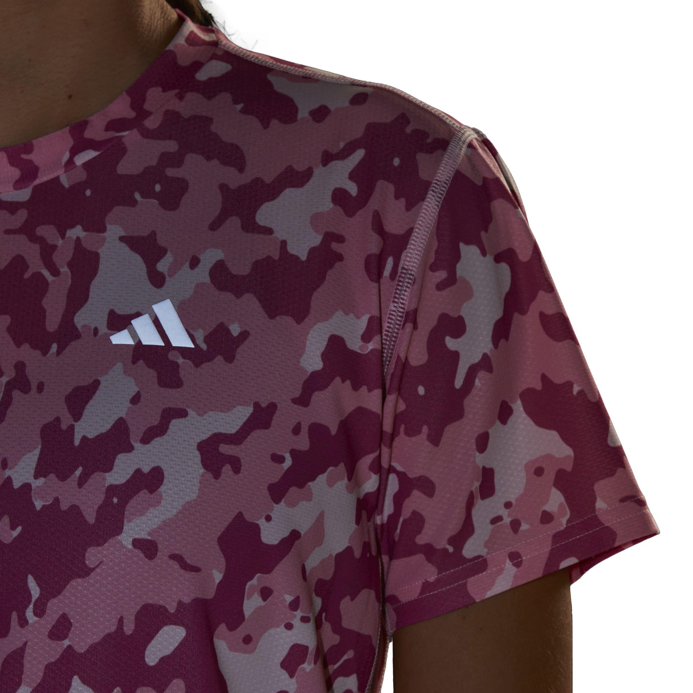 adidas Camo Print T Shirt Womens Kurzarm Performance T Shirts Sports Direct