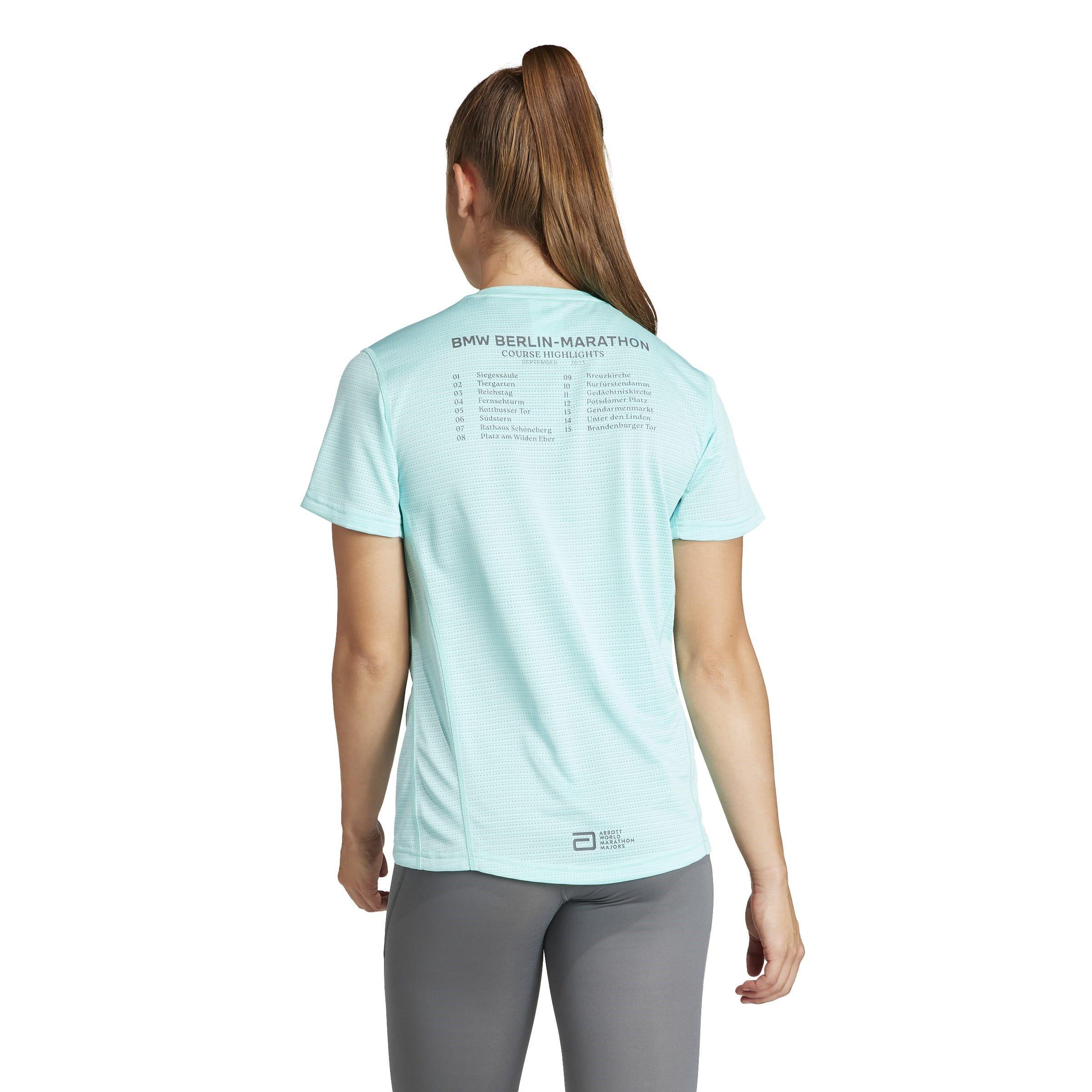 aqua - adidas - Short-Sleeve Performance Gym Top - 3